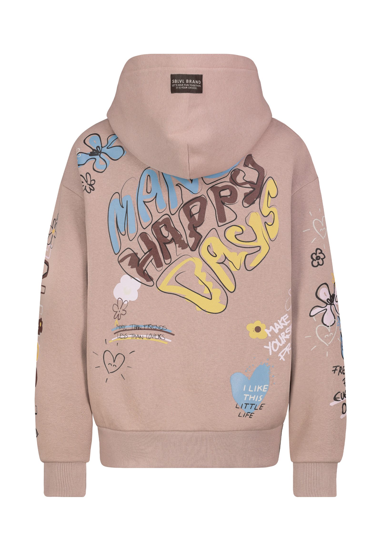 SUBLEVEL Kapuzenpullover Damen Hoodie mit auffälligen günstig online kaufen