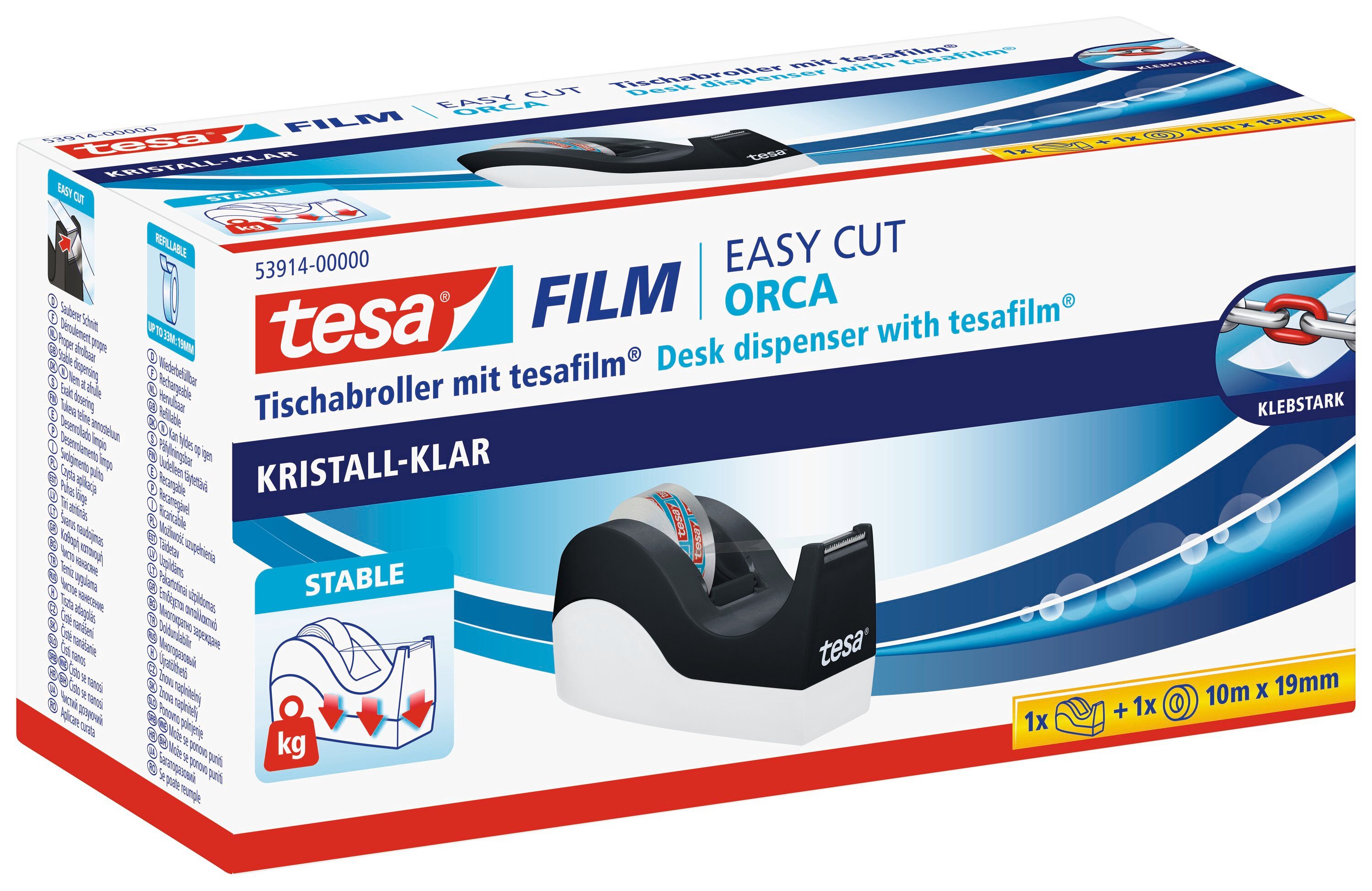 Klebeband EASY CUT ORCA Abroller mit tesafilm
