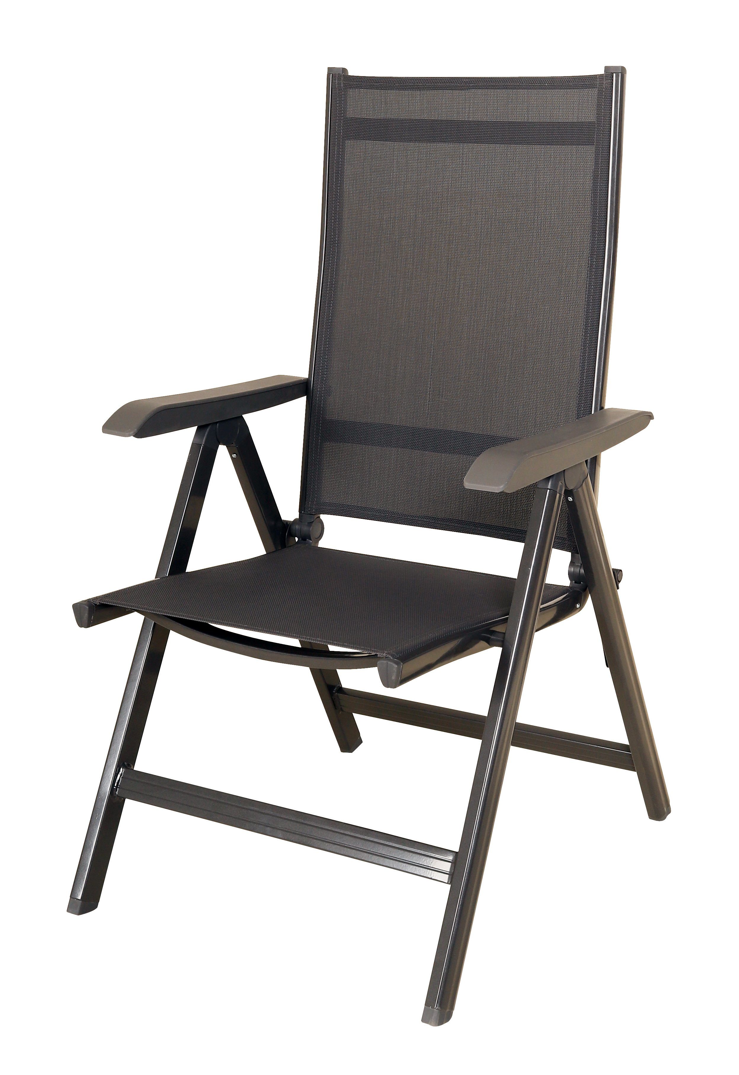 Gardissimo Klappstuhl Troy Gartenstuhl Klappsessel Aluminium Gartensessel klappbar Garten (Klappsessel Troy), wetterfest / klappbar / verstellbare Rückenlehne