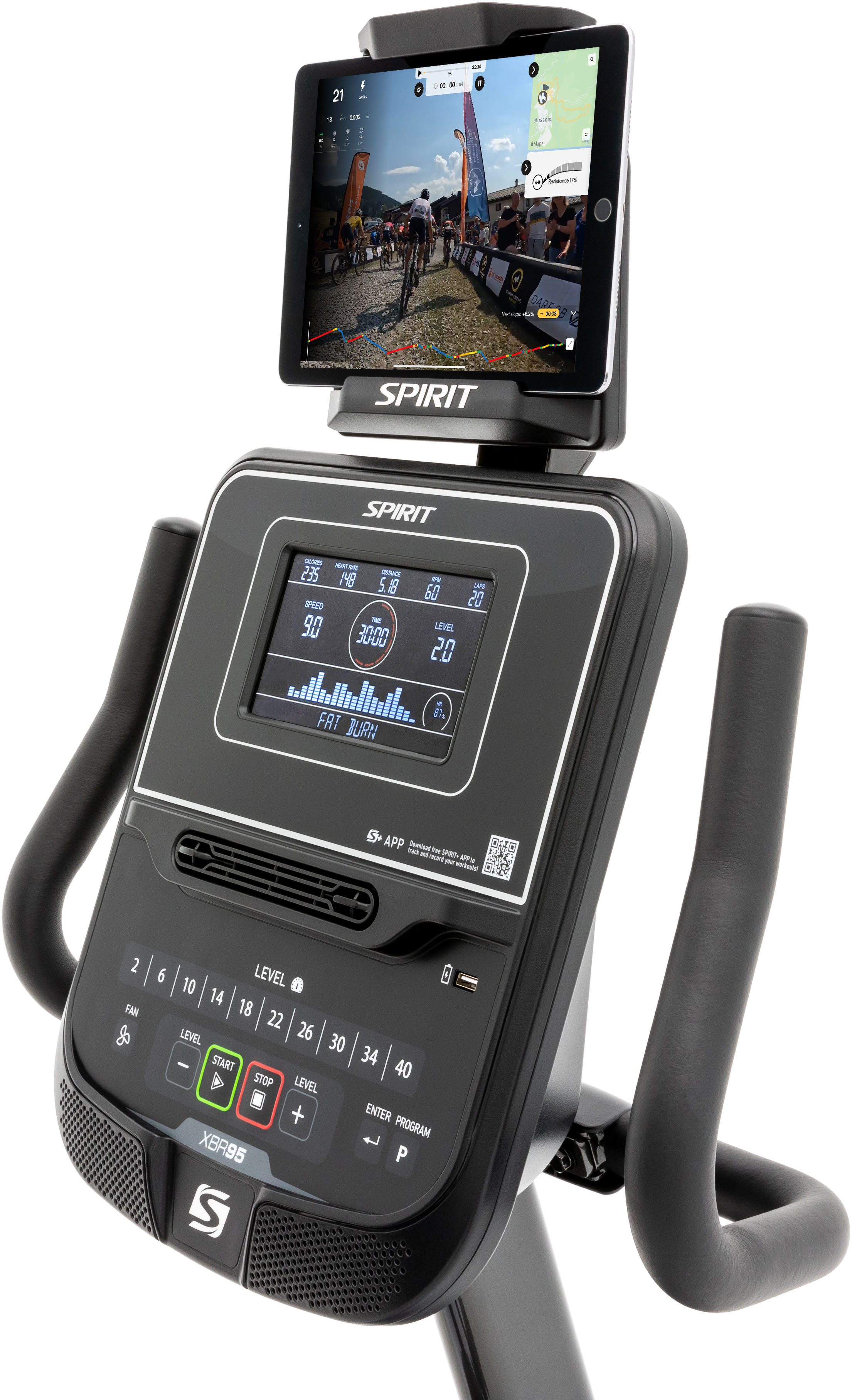 Liege-Heimtrainer Spirit Fitness XBR95