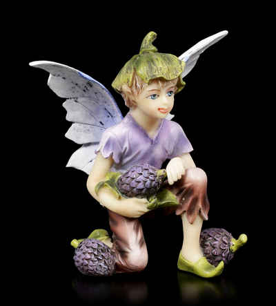 Figuren Shop GmbH Fantasy-Figur Elfen Figur - Junge sammelt Früchte - Fantasy Deko Fee