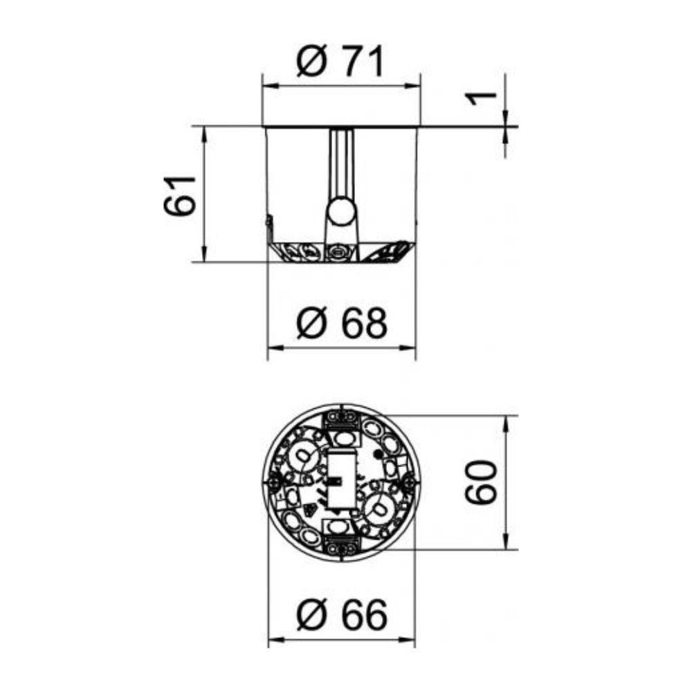Thumbnail - OBO BETTERMANN Verteilerbox Hohlwand-Geräte-Verbindungsdose 61, 25 Stück