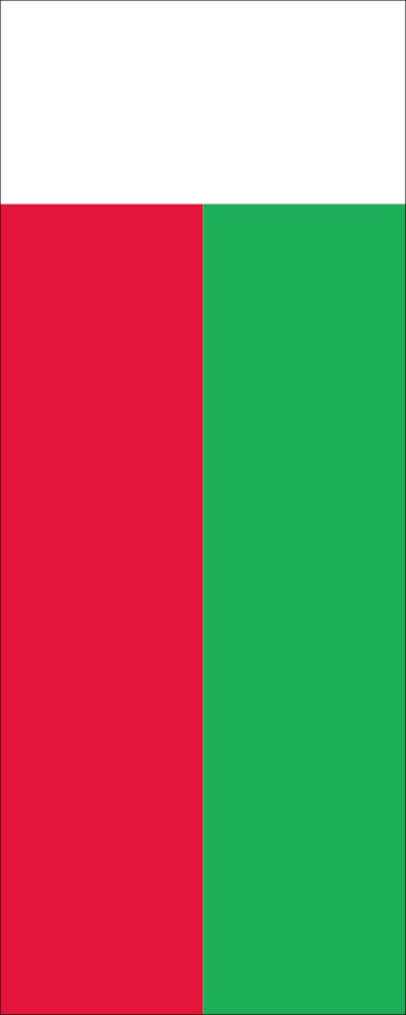 160 Madagaskar flaggenmeer g/m² Flagge Hochformat
