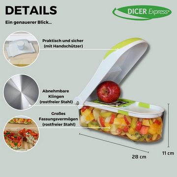 Best Direct® Gemüseschneider Dicer Express®, Obstschneider multifunktional, Multischneider 1,45 Liter