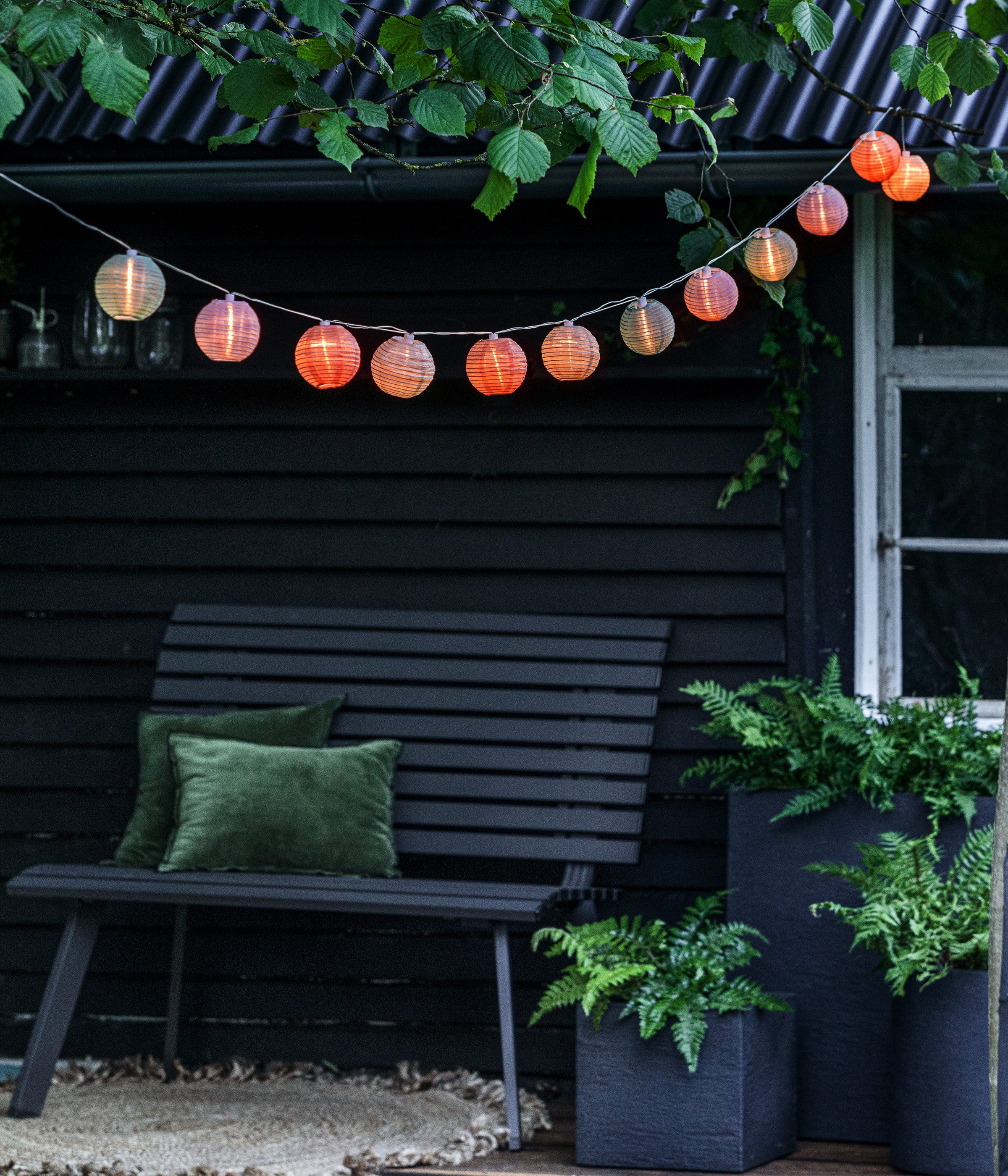 Dehner LED Solarleuchte Solar-Lichterkette Lampion mit günstig online kaufen