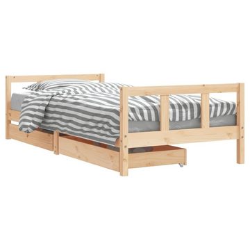 vidaXL Kinderbett Kinderbett mit Schubladen 90x200 cm Massivholz Kiefer