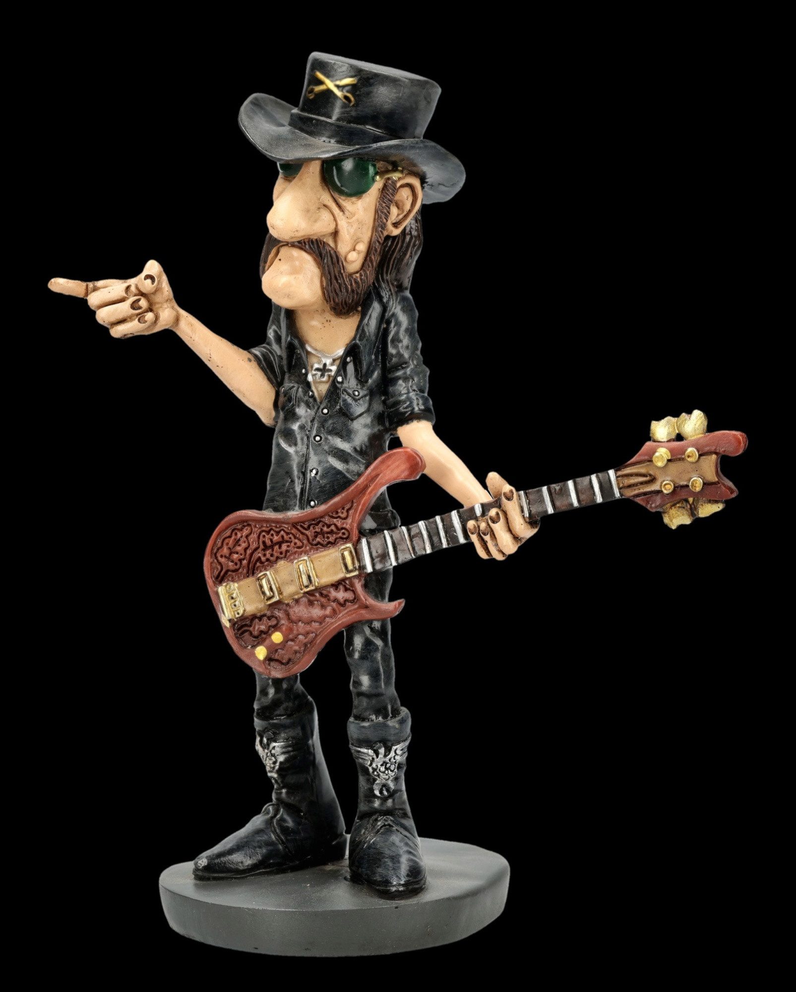 Figuren Shop GmbH Dekofigur Rockstar Figur – Lemmy Statue Sammlerfigur Ace of Spades 14 cm Deko