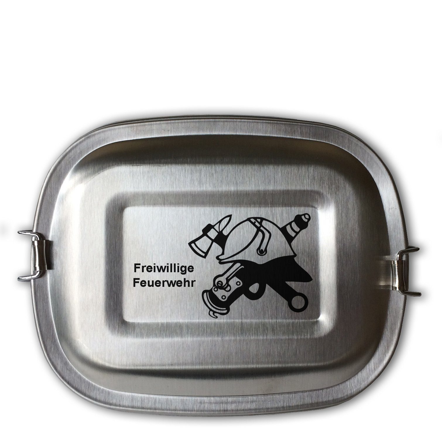 Lasernauten Lunchbox Lunchbox Edelstahl Feuerwehr für Kinder und Erwachsene versch. Motive, Mittlere Dose (ca. 800ml)