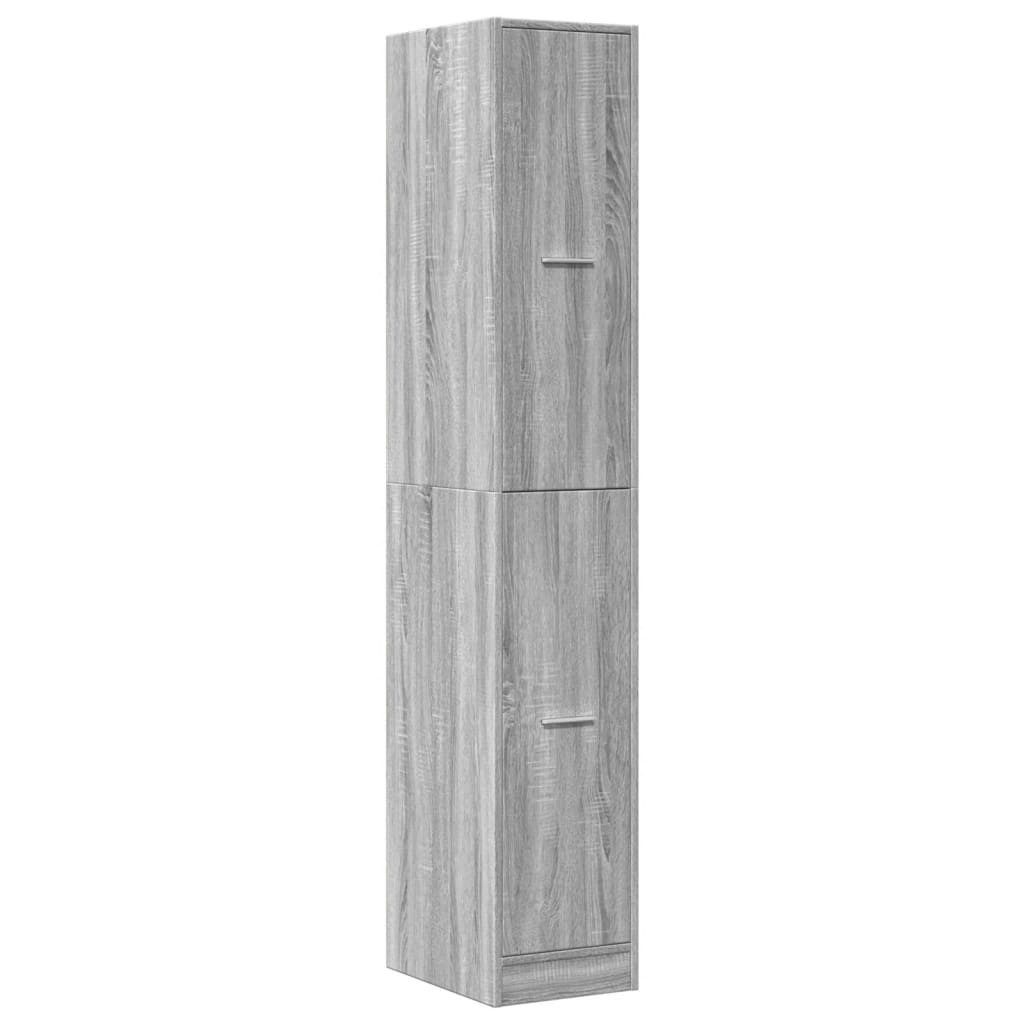 vidaXL Apothekerschrank 30 x 41 x 1745 cm Apothekerschrank Grau Sonoma 30x41x174,5 cm Spanplat