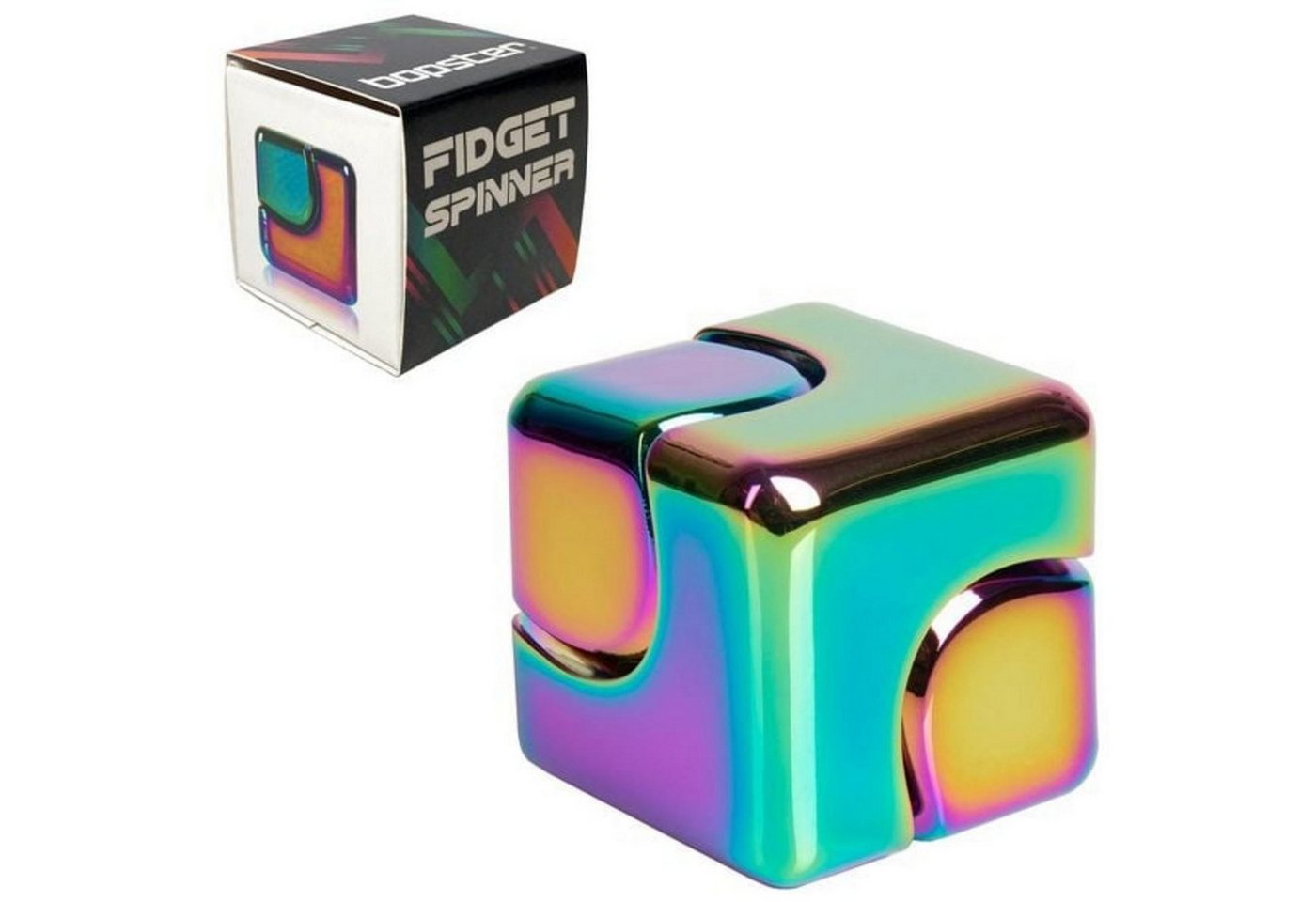 Elliot Spiel Fidget Spinner Cube - Multicoloured Metallic - Ein hochwertiger 360° F