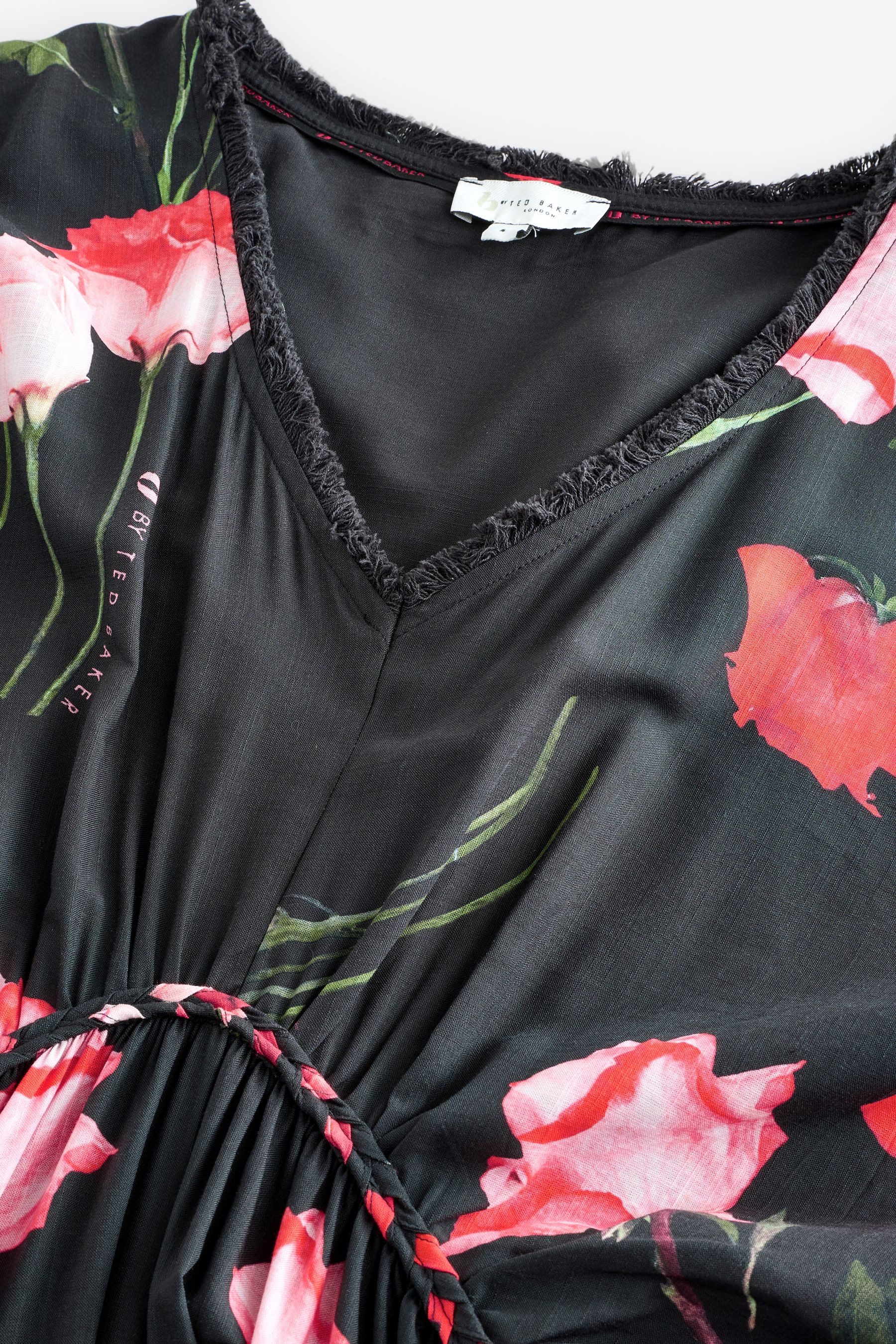 B by Ted Baker Strandkleid B by Ted Baker Touch of Linen Poncho Blumenmuster (1-tlg)