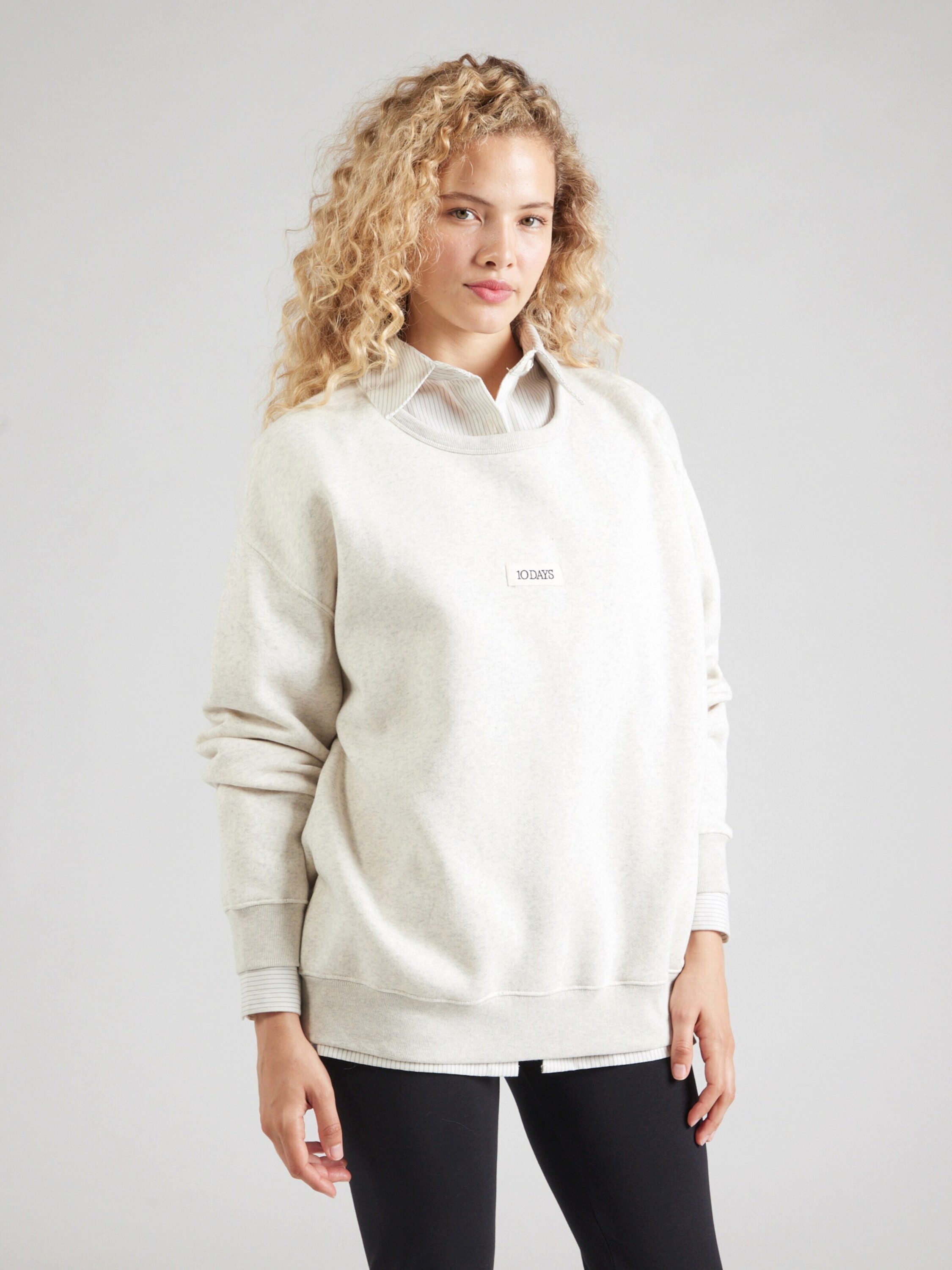 10DAYS Sweatshirt The Clean Statement (1-tlg) Plain/ohne Details