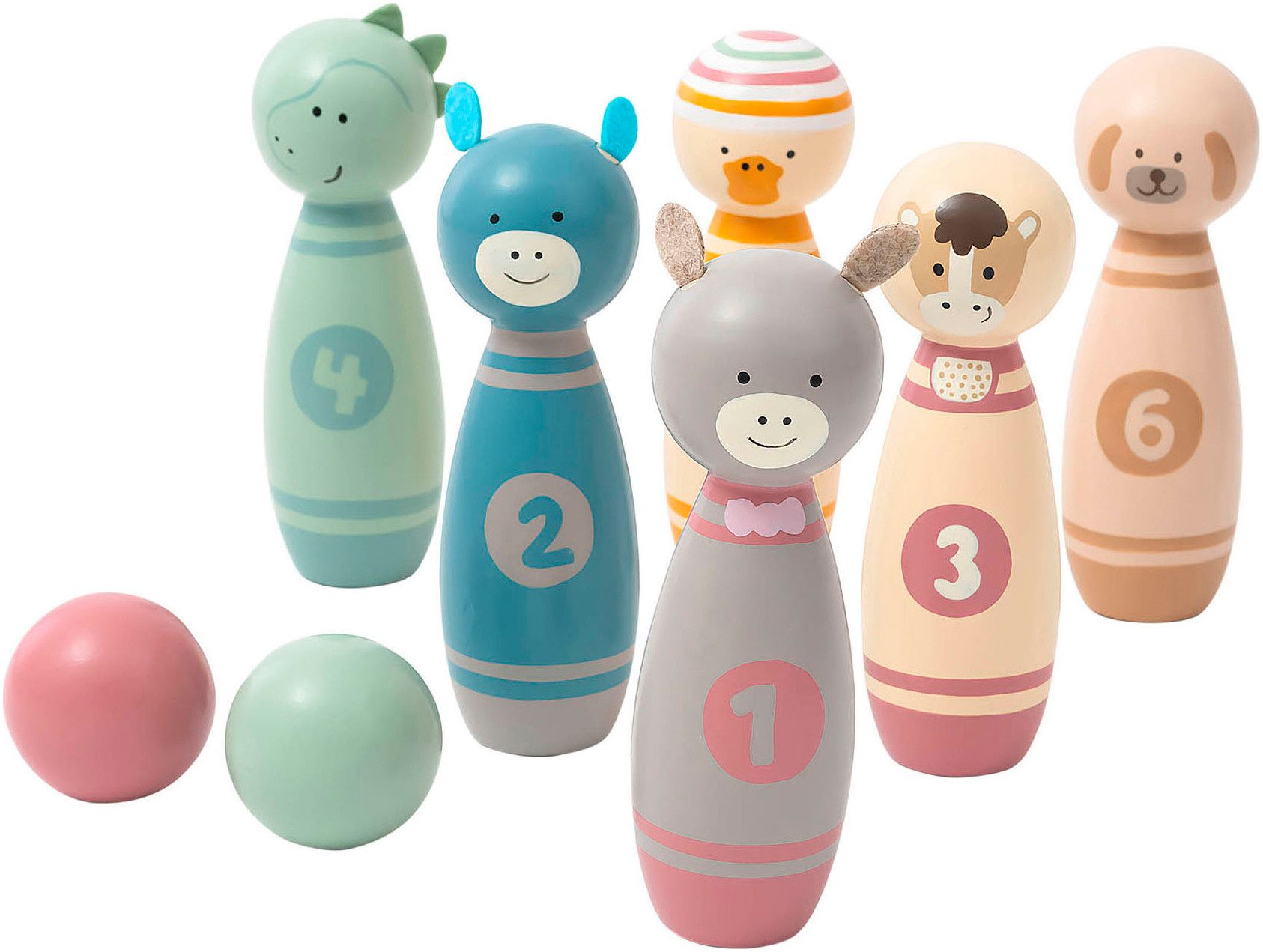 Sterntaler® Spiel Kegelspiel Holz, Familienspiel, FSC® - schützt Wald