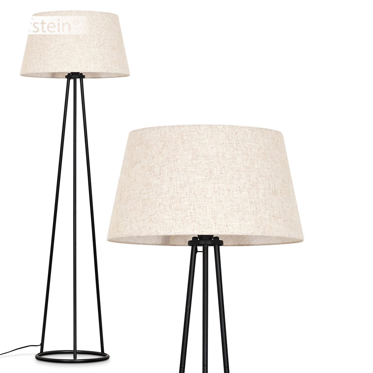 hofstein Stehlampe Stehlampe aus Metall/Stoff in günstig online kaufen
