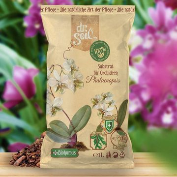 dr. Soil Bio-Erde Dr.Soil Substrat für Orchideen Phalaenopsis 1l beutel, (Packung), 1 Liter