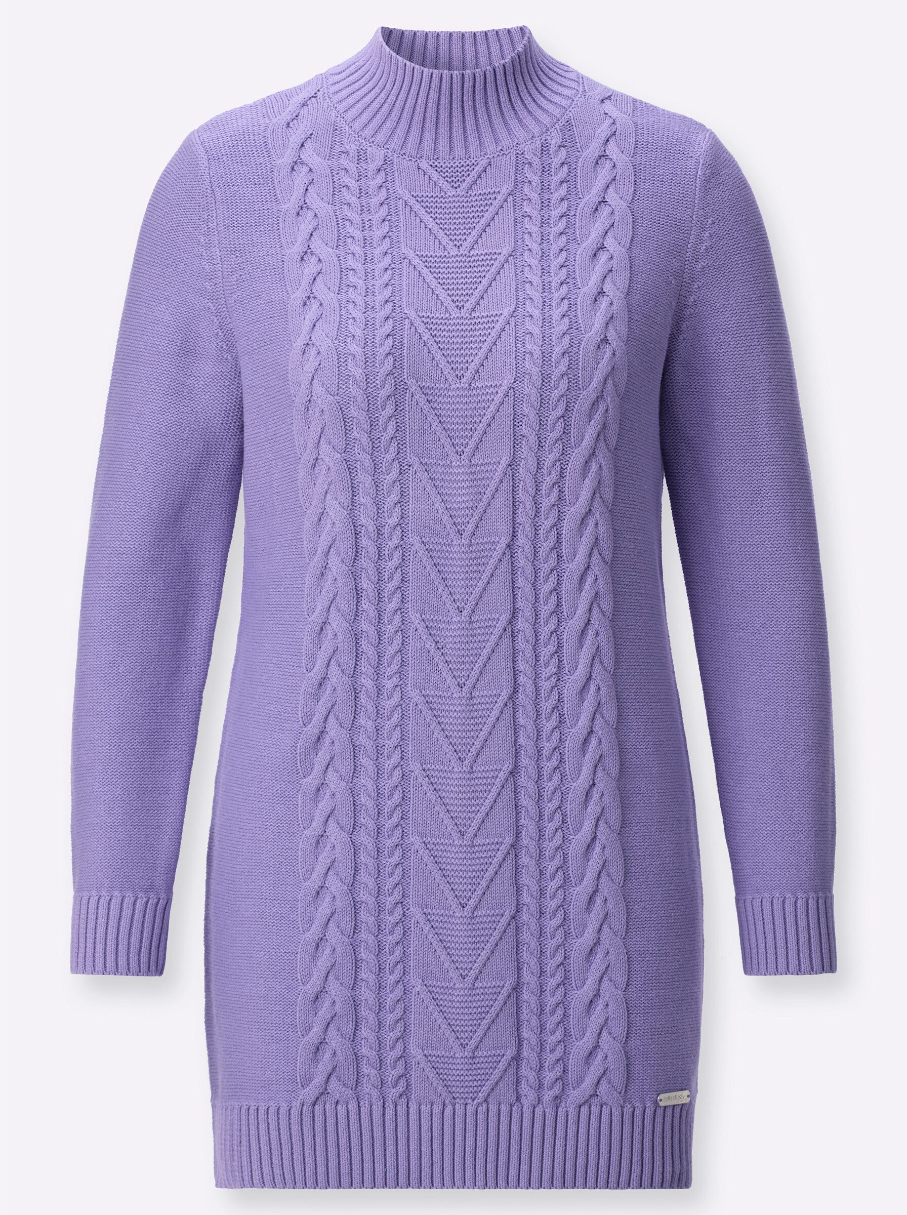 Witt Strickpullover Longpullover Langarm Ripp, Strukturstrick