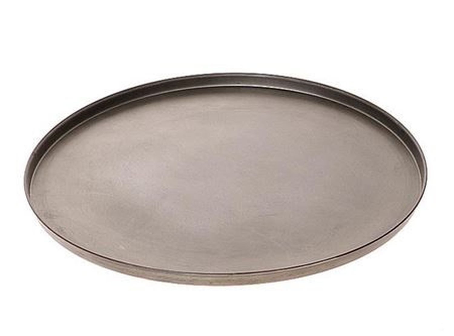 INNA-Glas Servierplatte Rundes Deko Tablett aus Metall MELDOF, schwarz, 2cm, Ø55,5cm, Metall