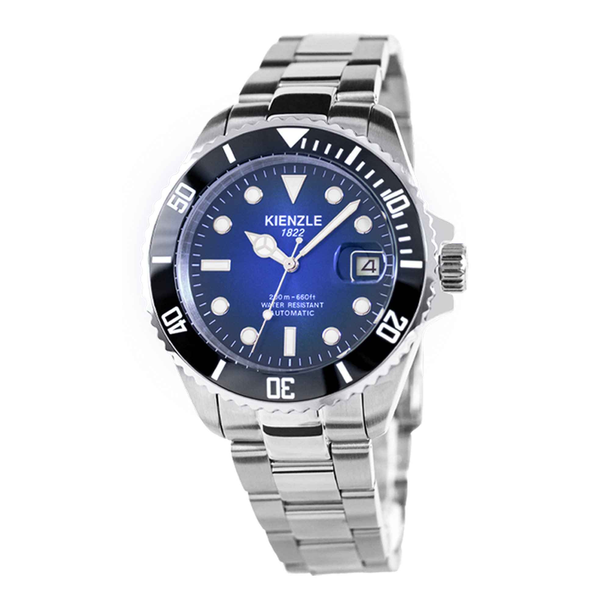 Kienzle Automatikuhr TAUCHER GRA Automatic Armbanduhr Edelstahl blau