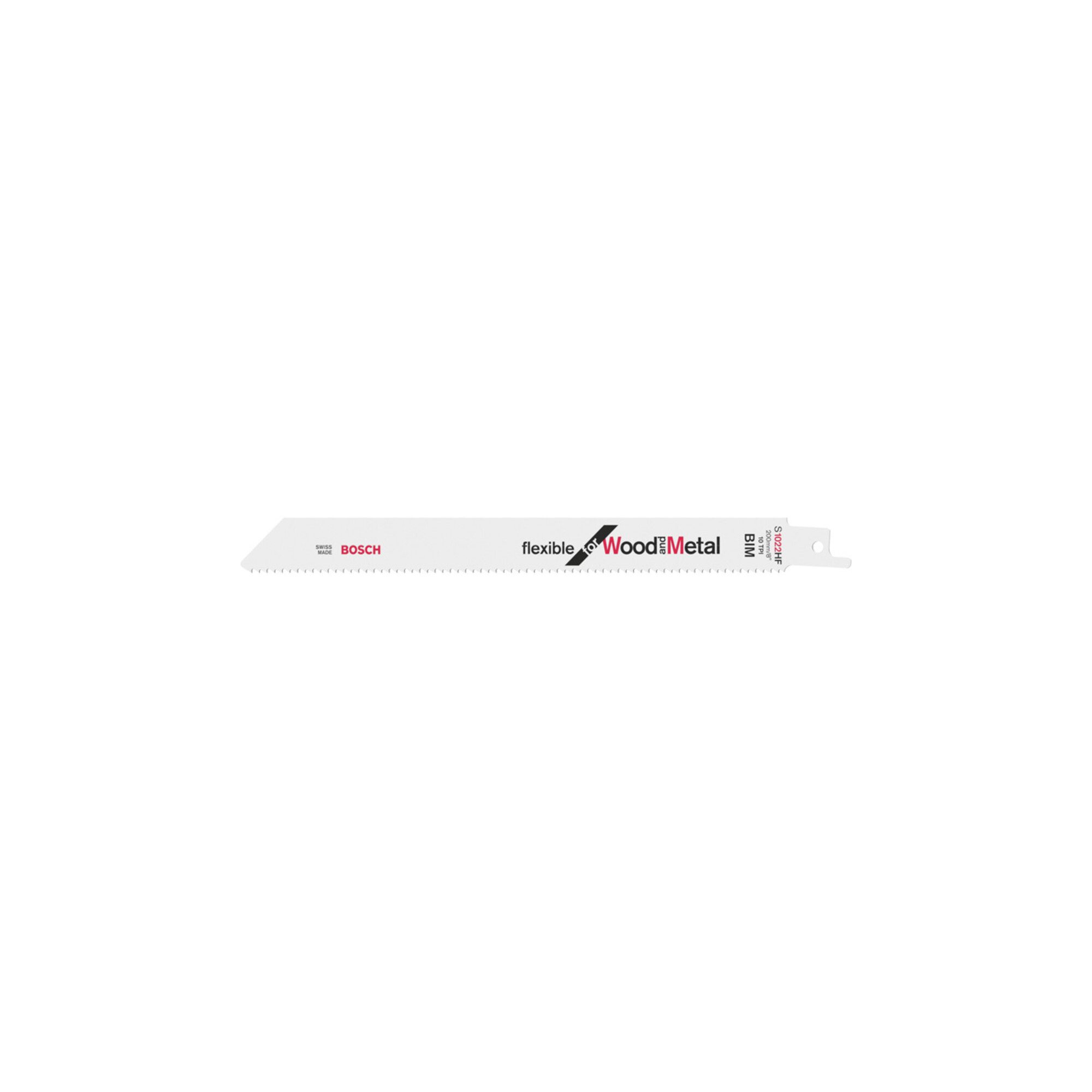 Bosch Professional Säbelsäge Bosch Säbelsägeblatt S 1022 HF, Flexible for Wood and Metal 100 Stk