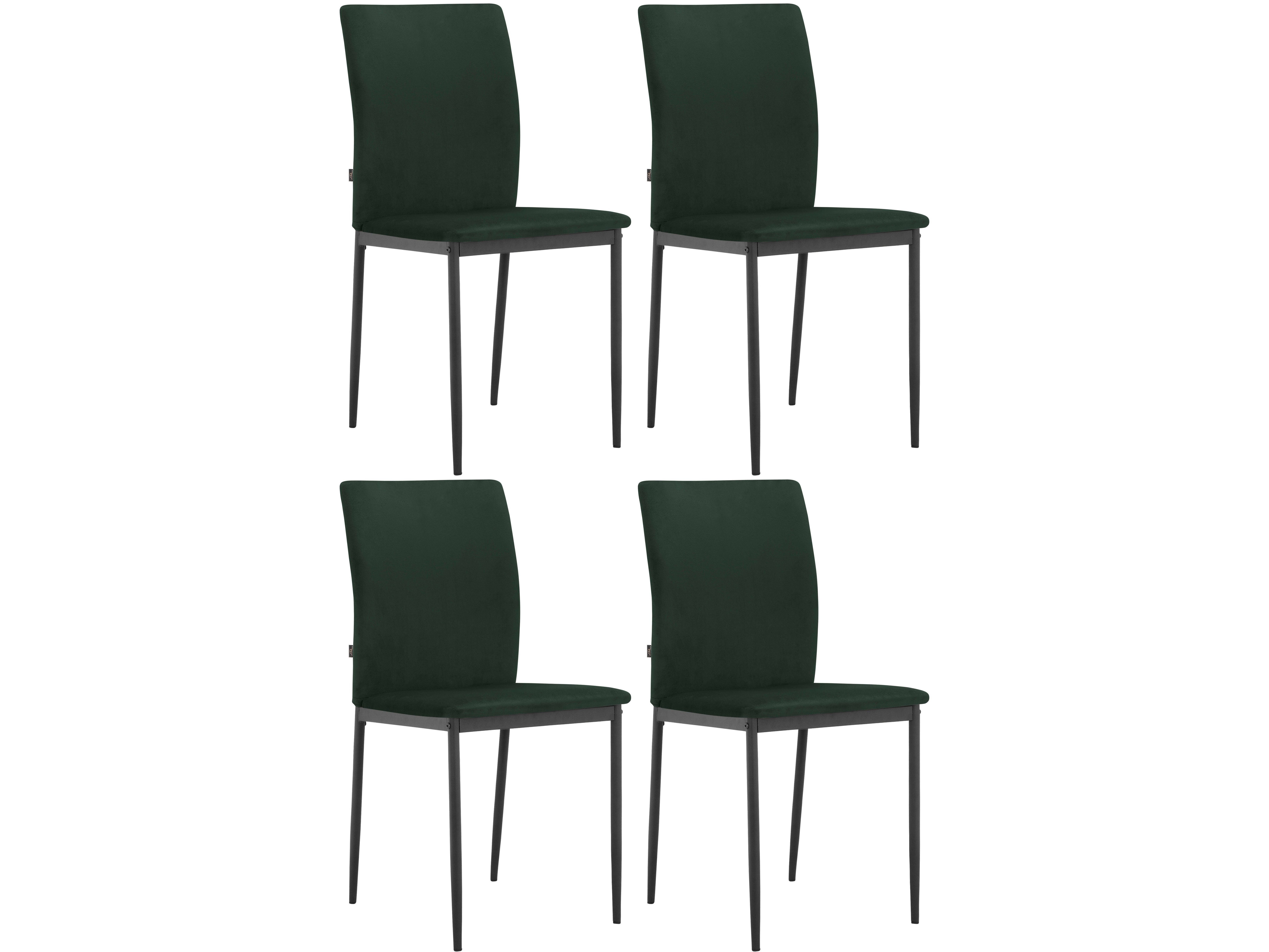 loft24 Esszimmerstuhl Sitzhöhe (Set, cm 48 mit Harlekin Metallgestell, Padova St), 2 Nähten