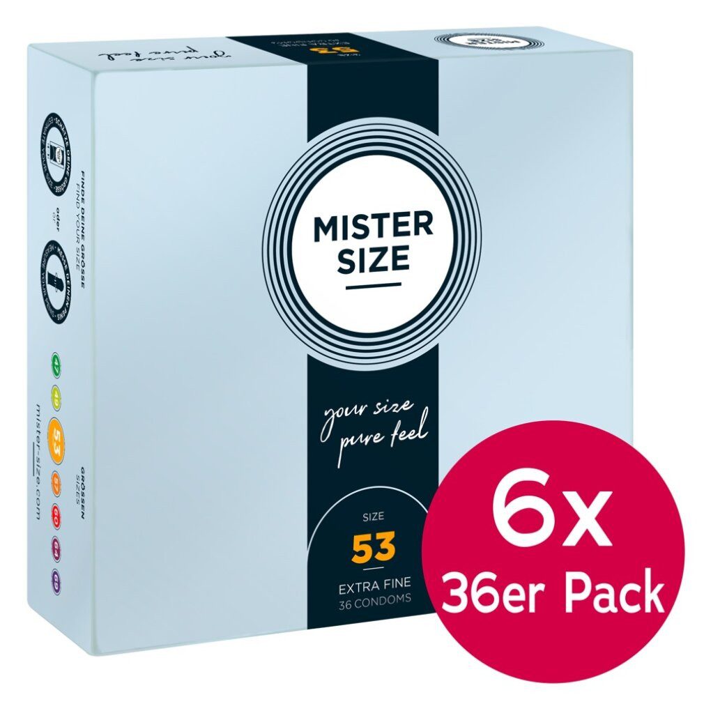MISTER SIZE Kondome Mister Size Tray 53mm 6x36er