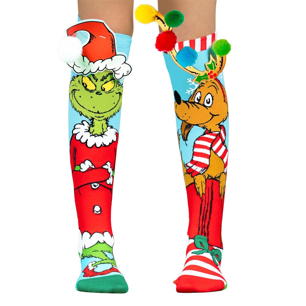 Heinrich Bauer Kostüm MADMIA Socken - Grinch & Max - Einheitsgröße