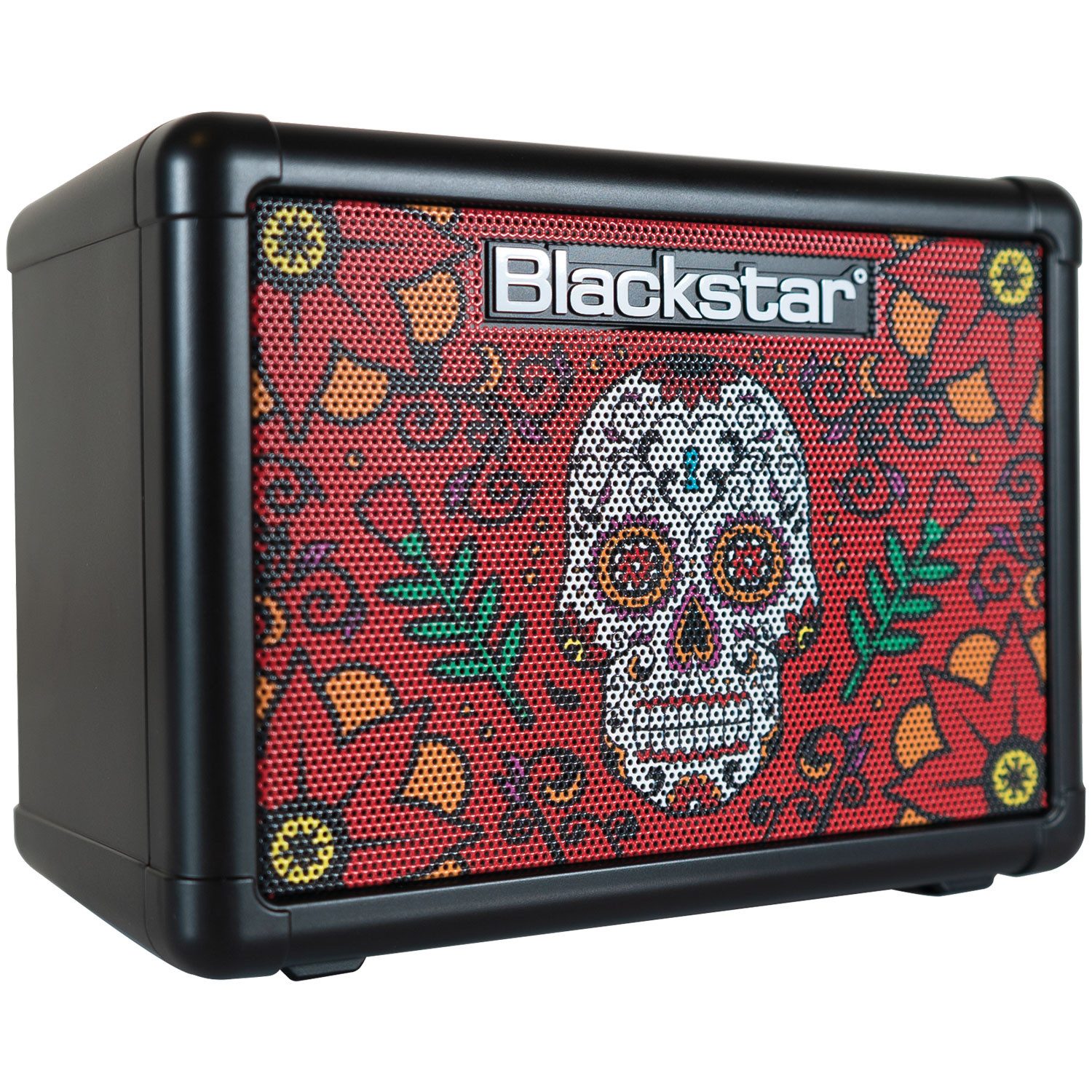 Blackstar Blackstar Gitarren-Verstärker Fly 3 Sugar Skull II Mini Amp Verstärker (Anzahl Kanäle: 1, 3 W, Tragbarer Gitarren-Verstärker mit Effekten)