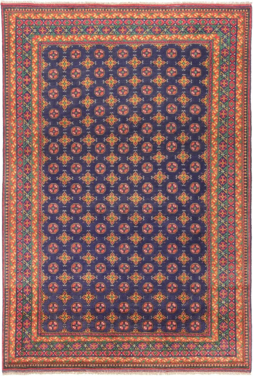 rechteckig, mm 6 Orientteppich Handgeknüpfter Afghan Höhe: Nain Orientteppich, Trading, Akhche 202x297