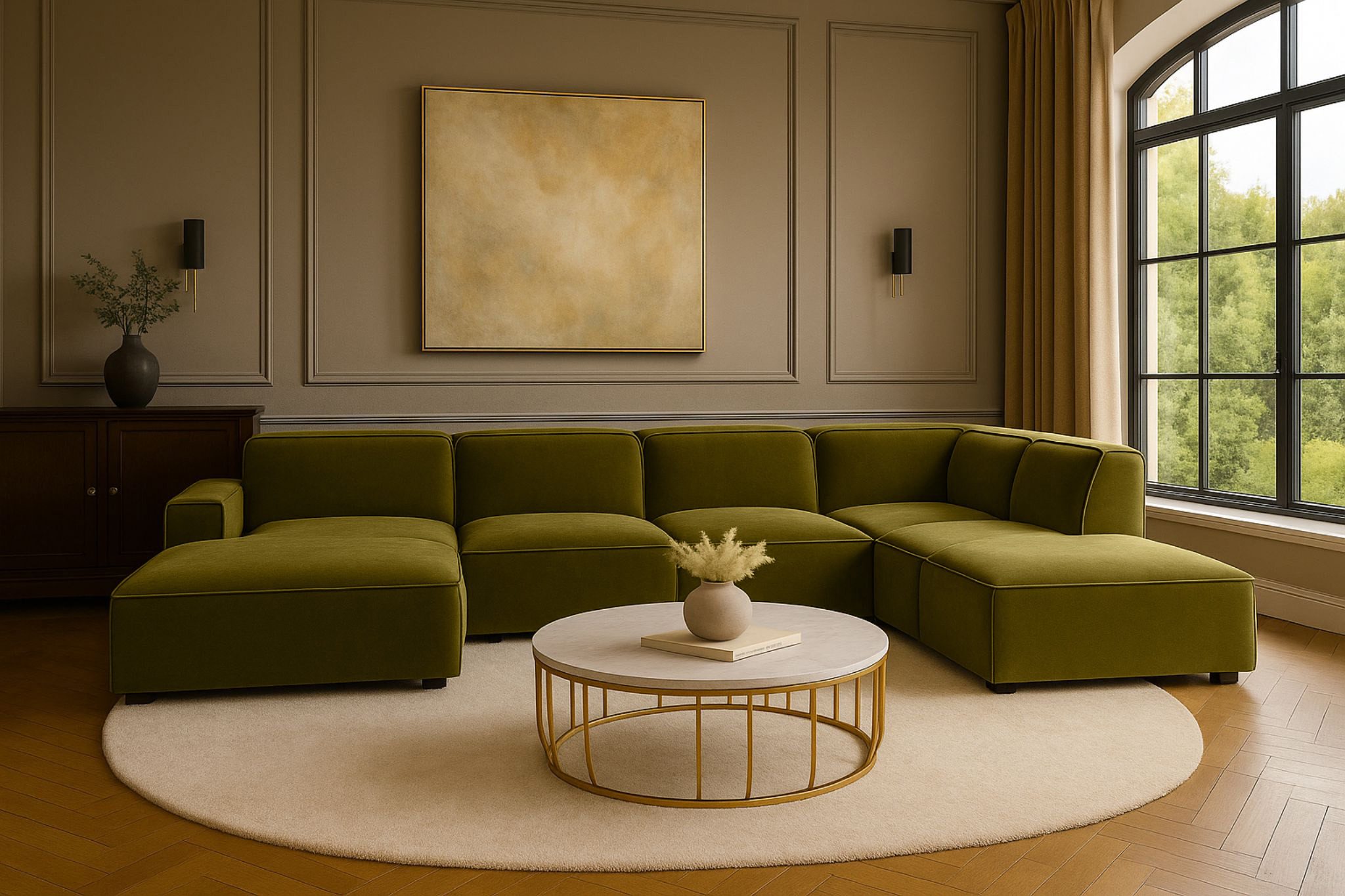 Kaiser Möbel Ecksofa Ecksofa Cursal V – großes modulares Design für Stil und Komfort, Einzelsofa