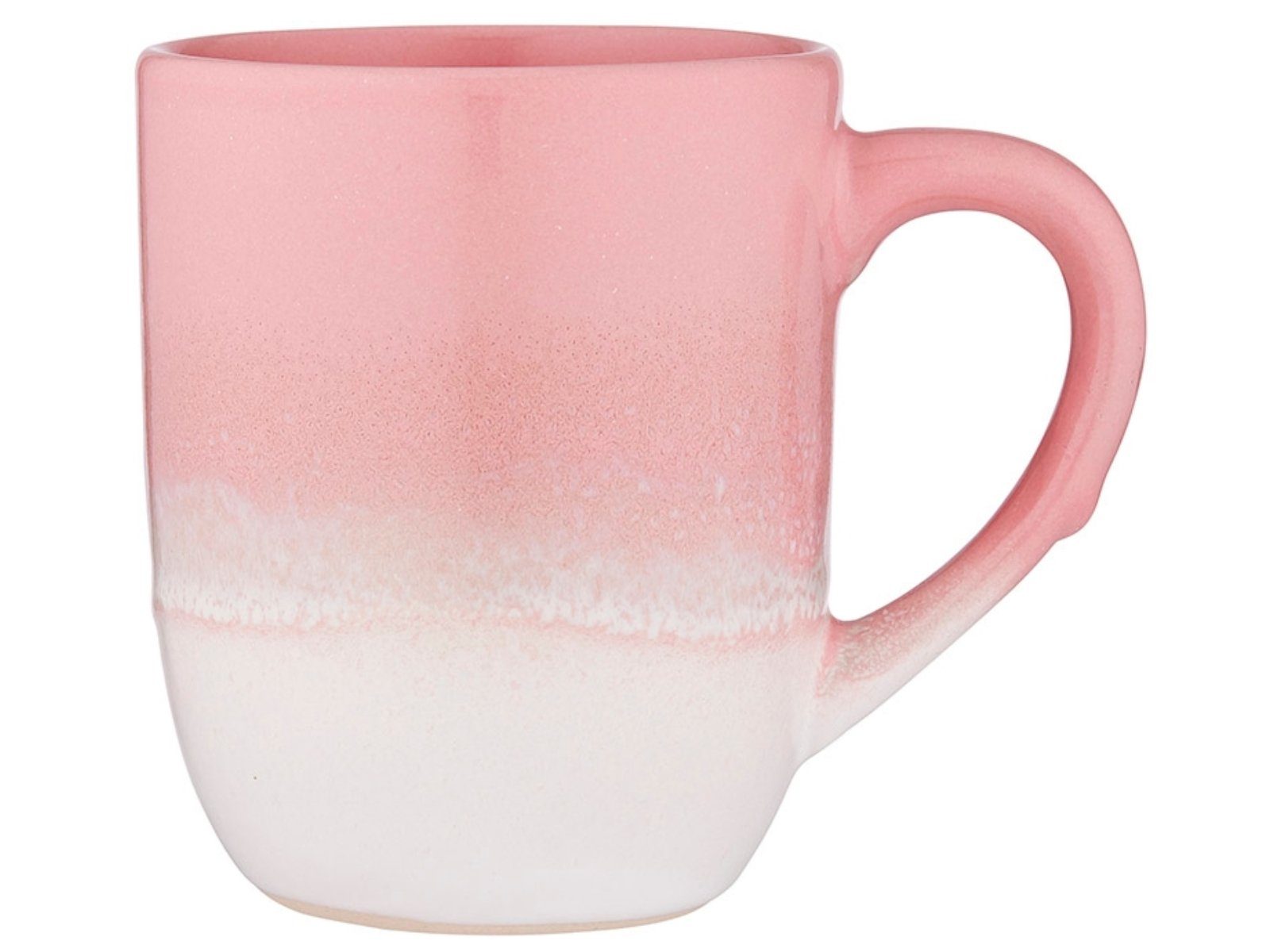 Ladelle Кружки CAFE Кружки mit Henkel schattiert pink 0,3 l, Steinzeug, Cafe Ombre Pink Mug 12x8x10cm