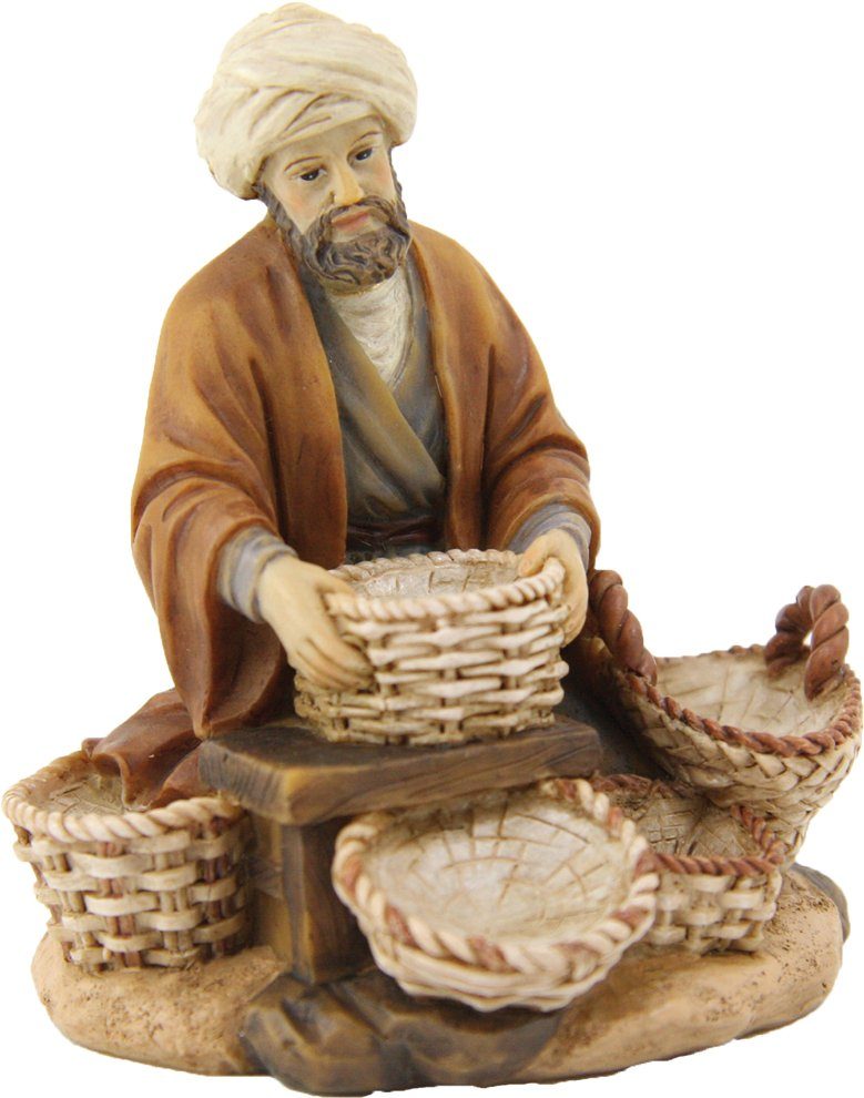 Krippenfigur FADEDA Korbhändler, Висота в см: 8,4