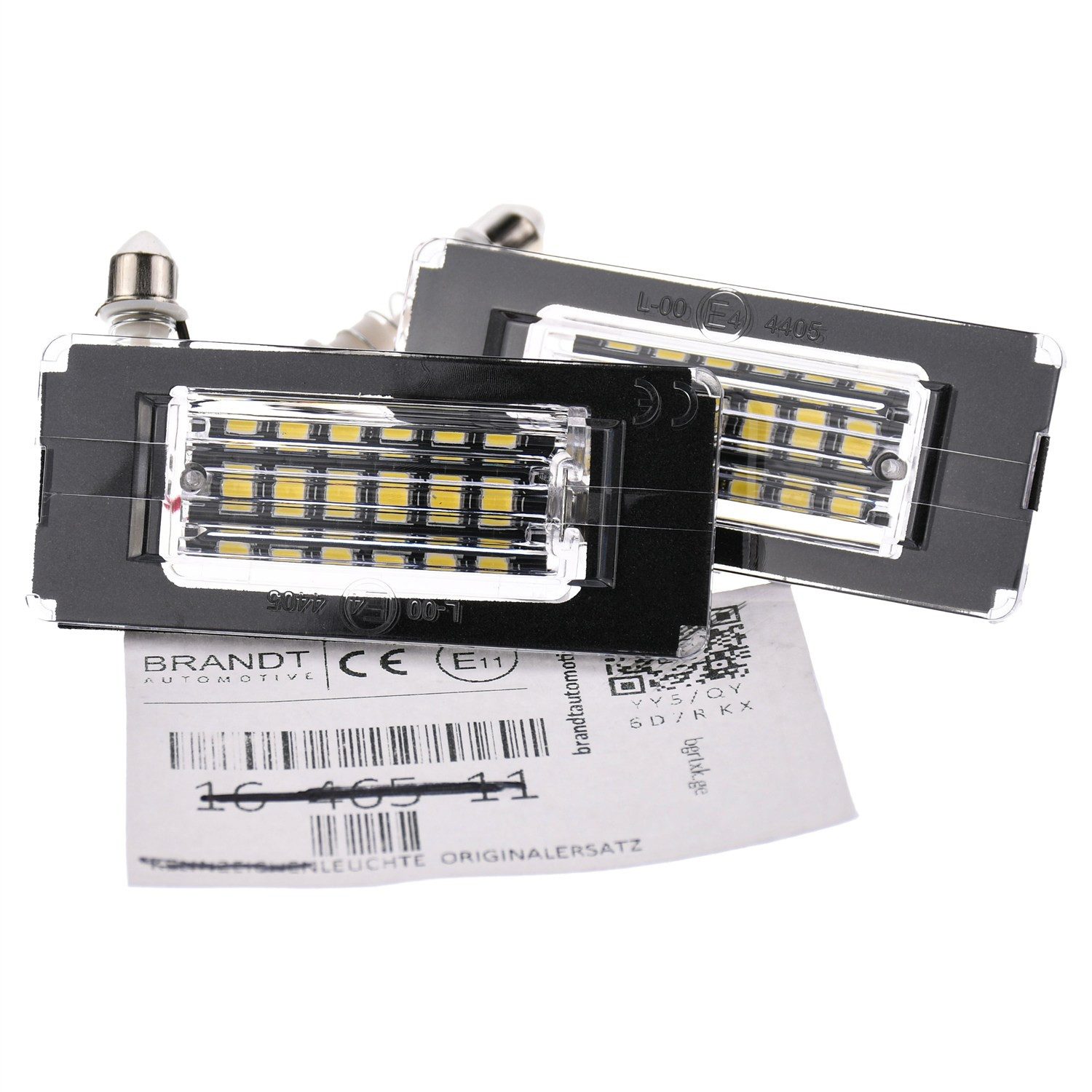 BRANDT AUTOMOTIVE KFZ-Ersatzleuchte LED Kennzeichenleuchten Auto Kennzeichenbeleuchtung, für Mini Cabrio R57 (07-15); Coupe R58 (10-15); Roadster R59 (11-1...