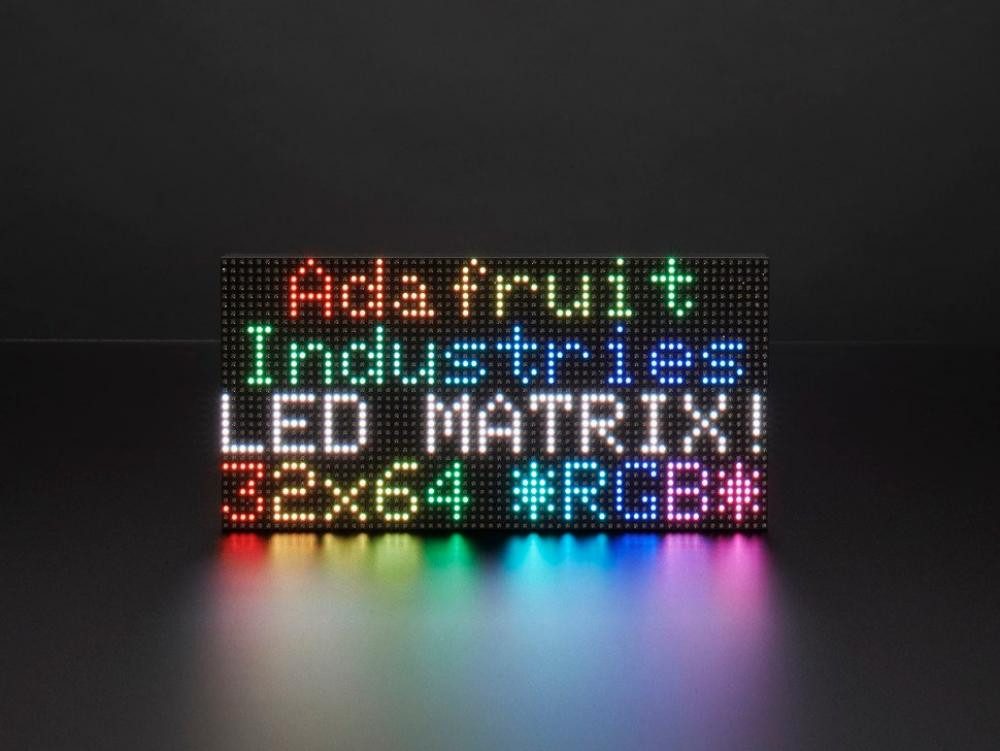 Smarte LED-Leuchte Adafruit 64x32 RGB LED Matrix - 3mm Raster