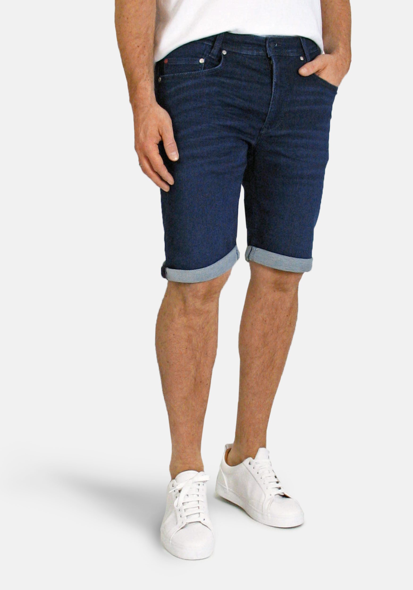 MAC Jeansshorts Jog'n Bermuda softer Sweat-Denim, elastisch und bequem