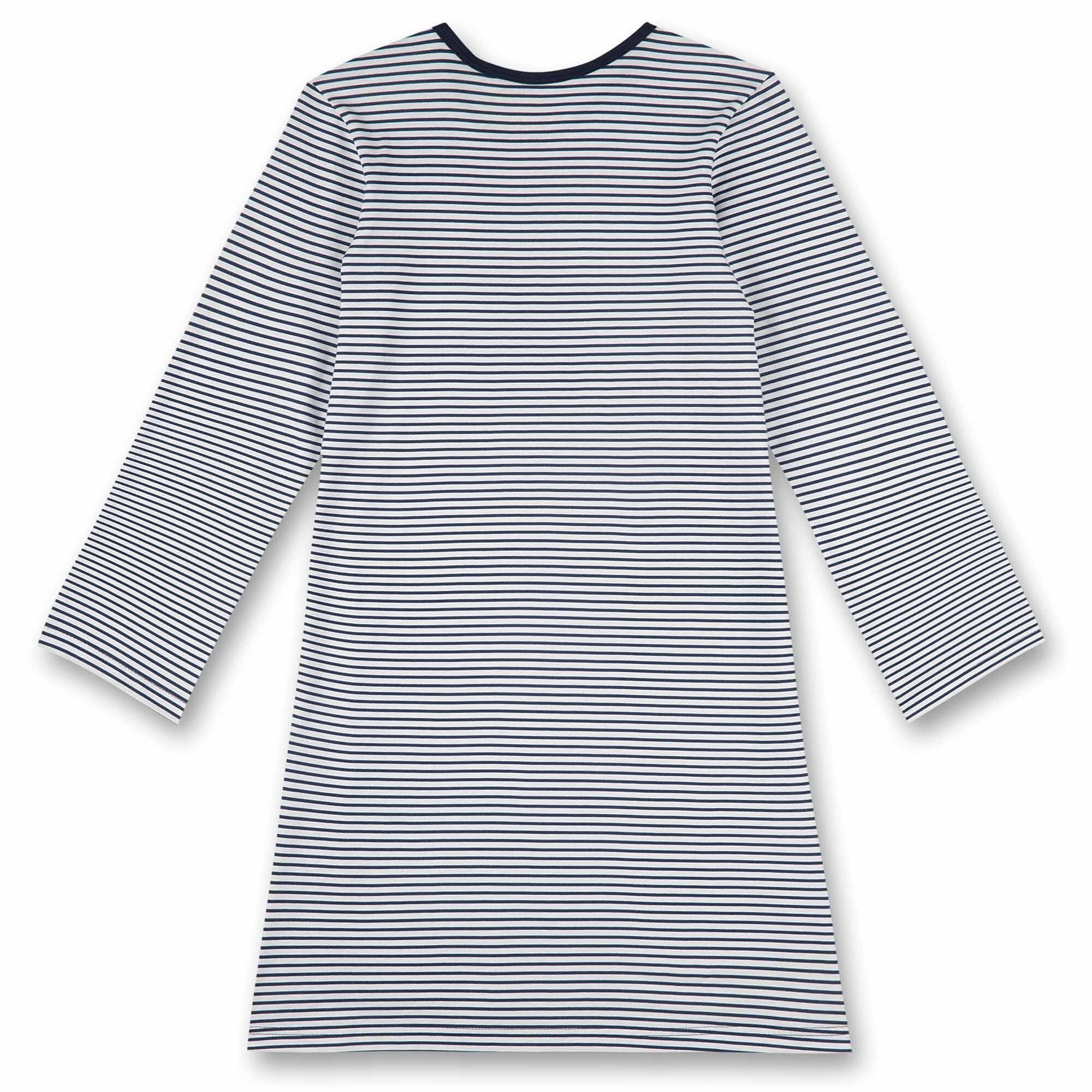 Sanetta Pyjama Mädchen Nachthemd - Sleepshirt, Streifen Langarm