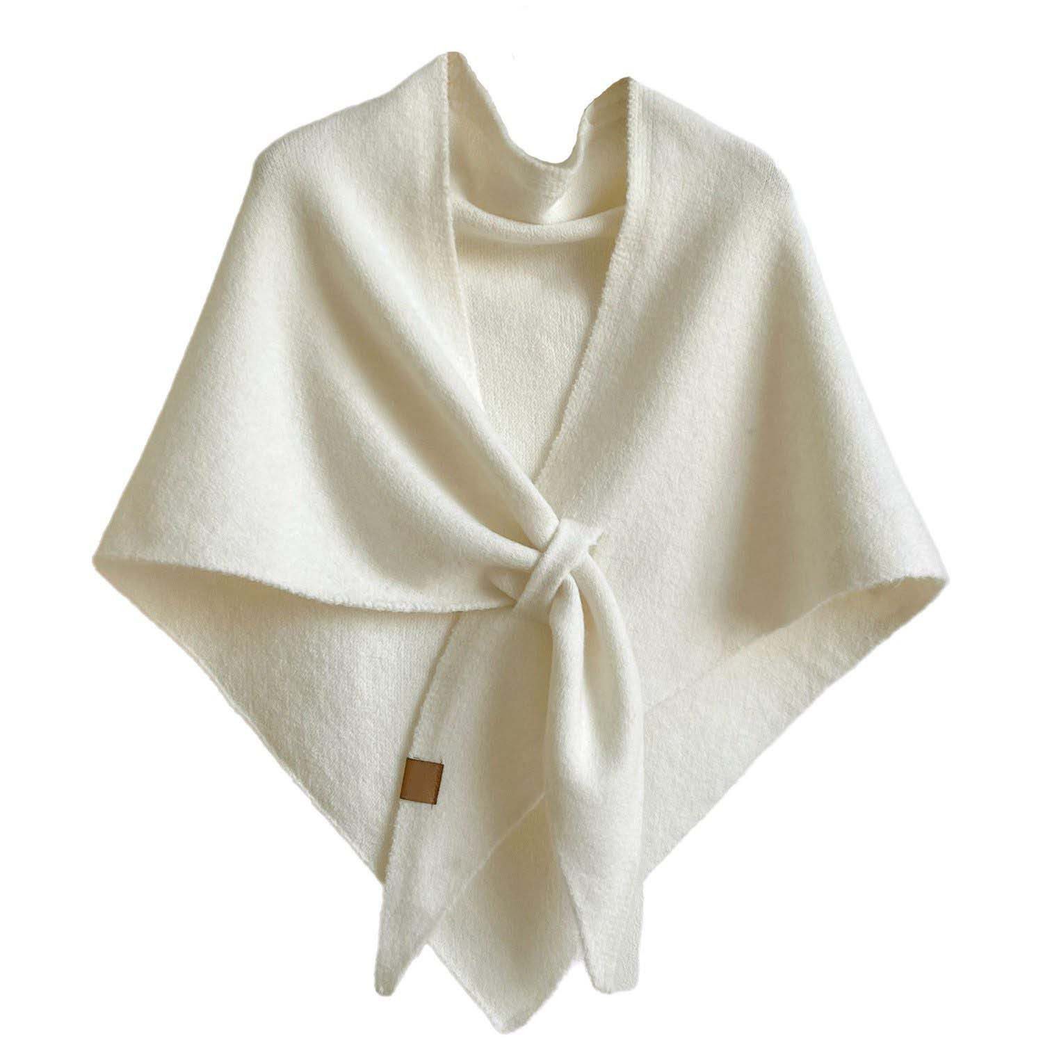 trends for living Dreieckstuch Dreieckiger Damenschal aus Kunstkaschmir – gestrickter Dreiecksschal, 185*75cm