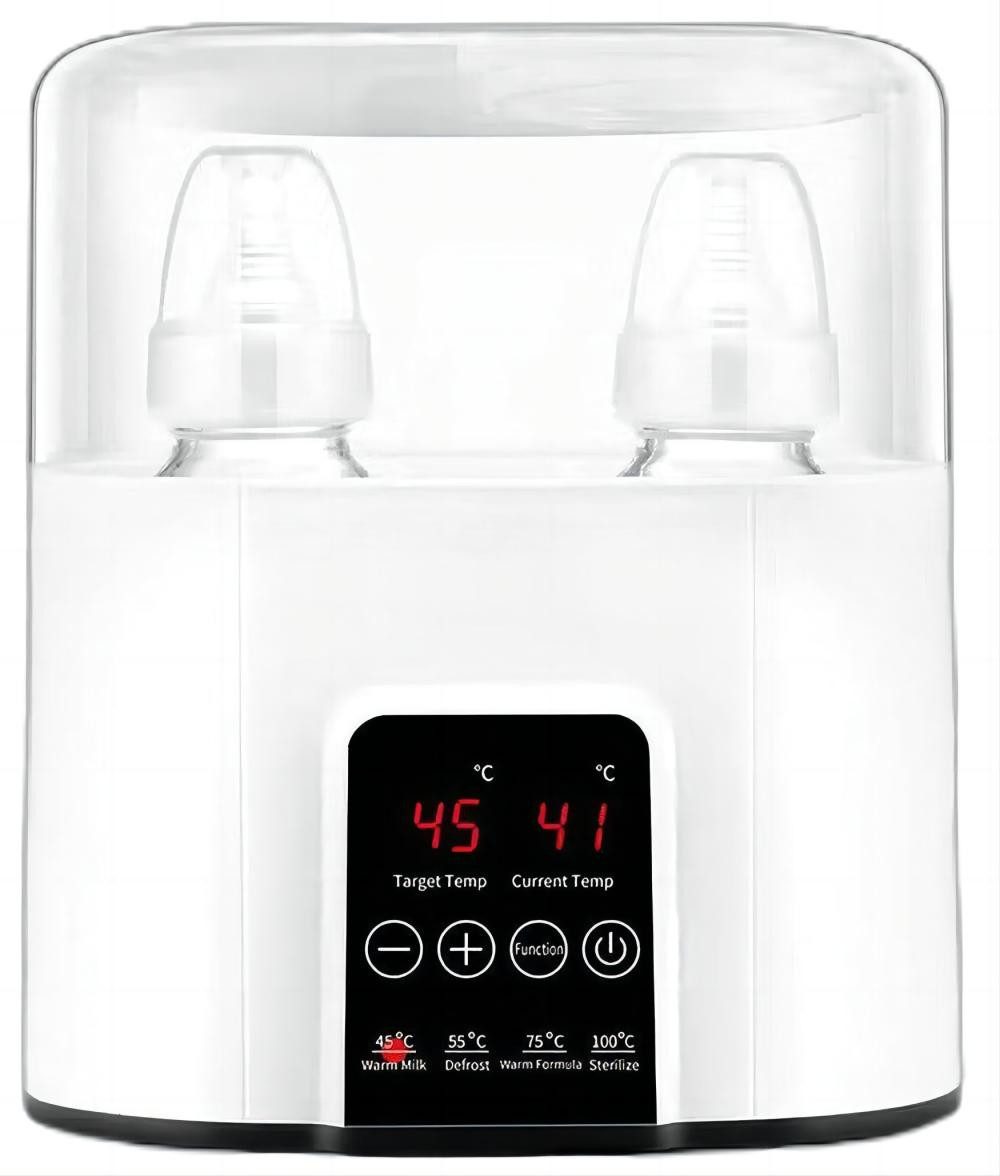 Gontence Dampfsterilisator 4 in 1 Flaschenwärmer, Babyflaschen-Sterilisator, Babykostwärmer, 1-tlg., Warmhalten, mit LCD-Display