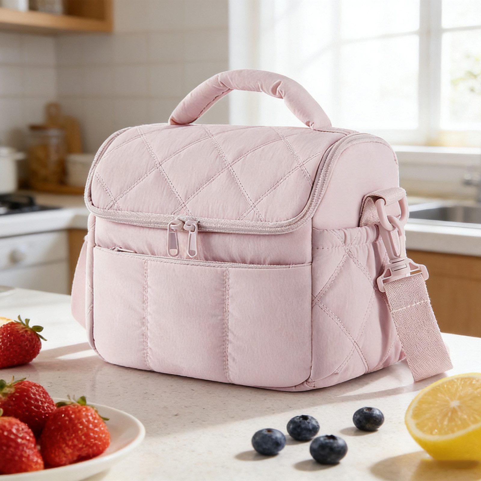 REDOM Kühltasche Thermotasche Picknicktasche Isolierte Lunch-Tasche Isoliertasche, Mehrfachfächer und geeignet für Arbeit Reisen und Outdoor-Aktivitäten