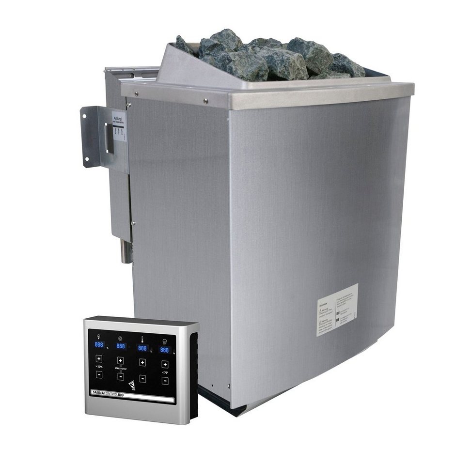 Thumbnail - Karibu Sauna Vada, BxTxH: 196 x 118 x 198 cm, 68 mm, (Set) 9 KW-Bio-Ofen mit externer Steuerung