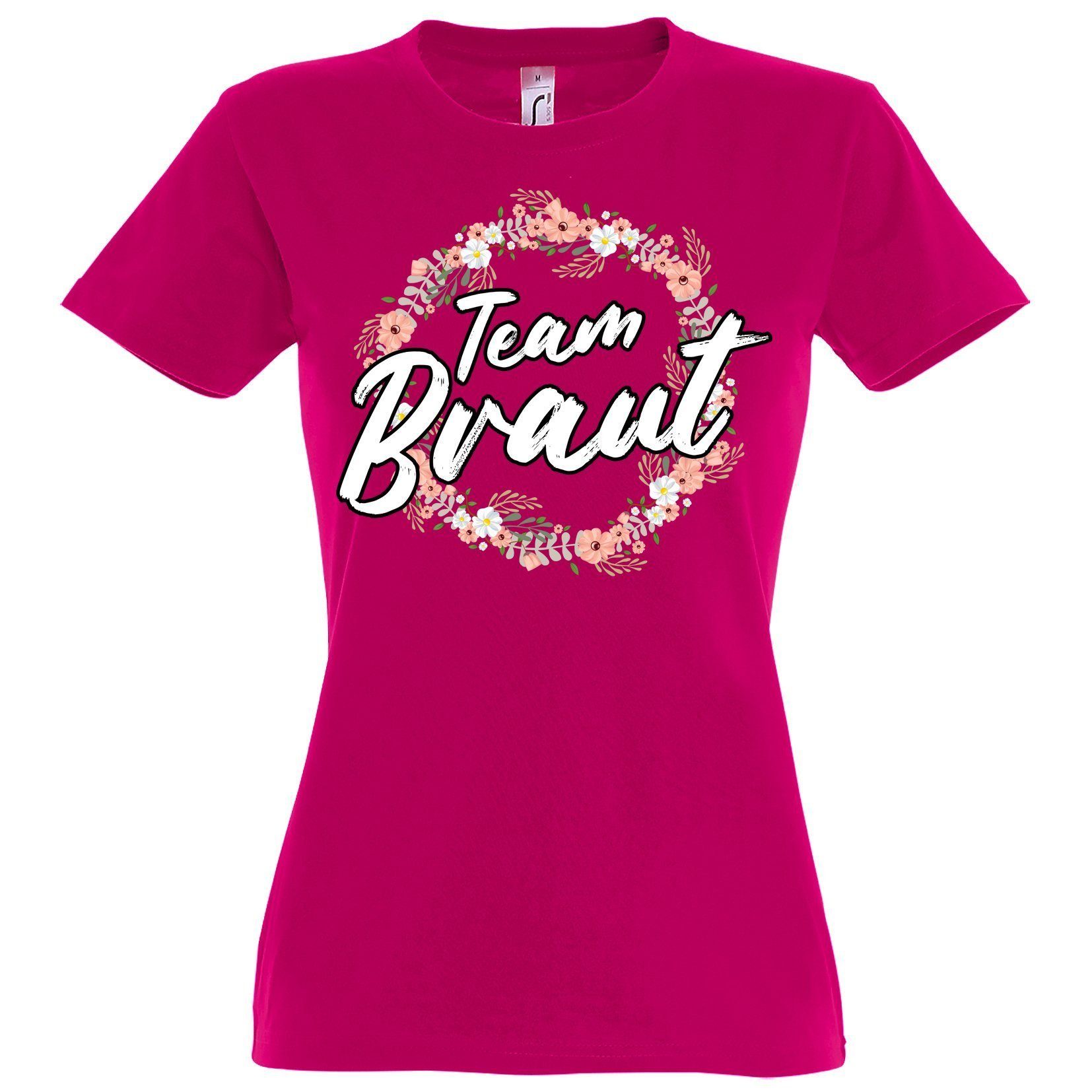 Youth Designz TShirt »Braut Team Braut JGA Damen Shirt« mit trendigem