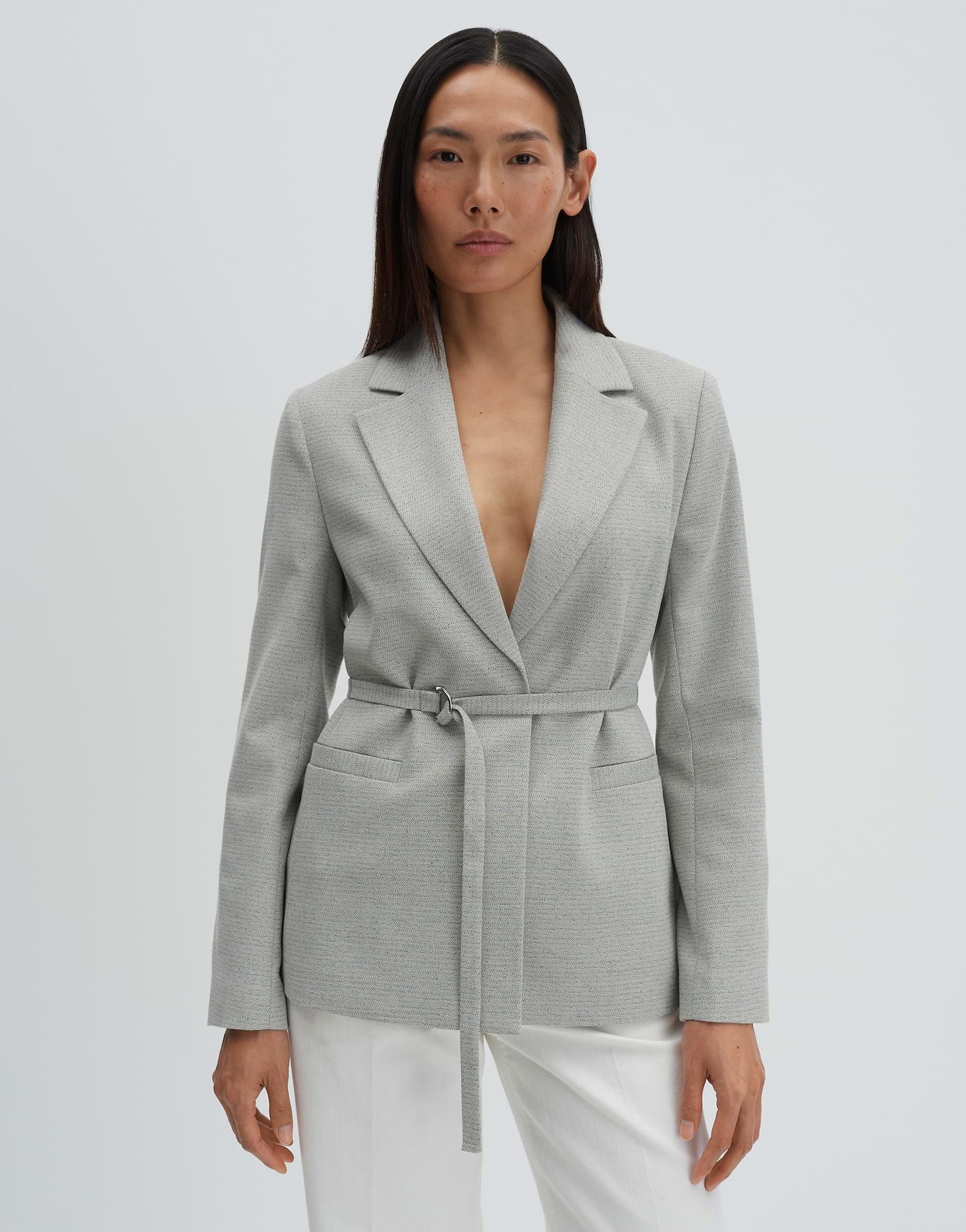 someday Longblazer Nirelle Abnehmbarer Gürtel und Paspeltaschen für stilvollen Look