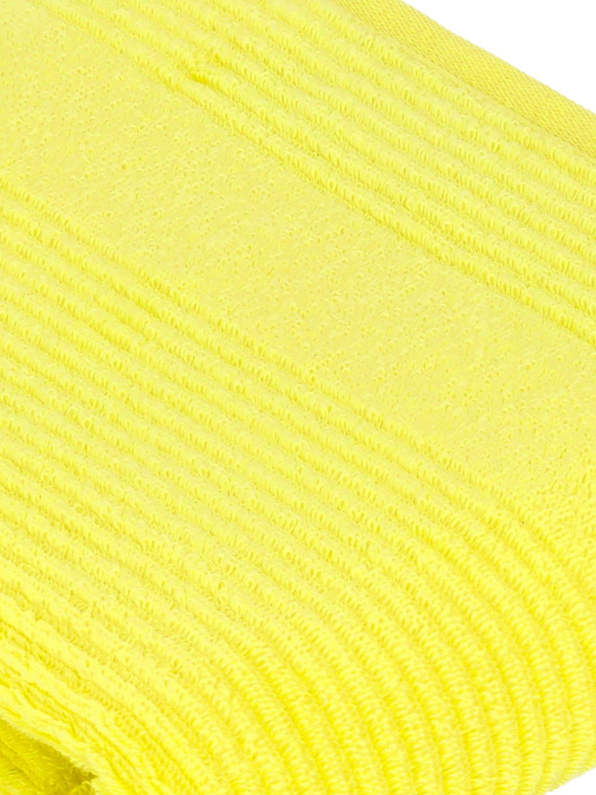 yellow cm Tomorrow, x 67 Duschtuch electric Pack 140 Vegan 6-St), (Spar-Set, Duschtücher 6er Frottier Vossen
