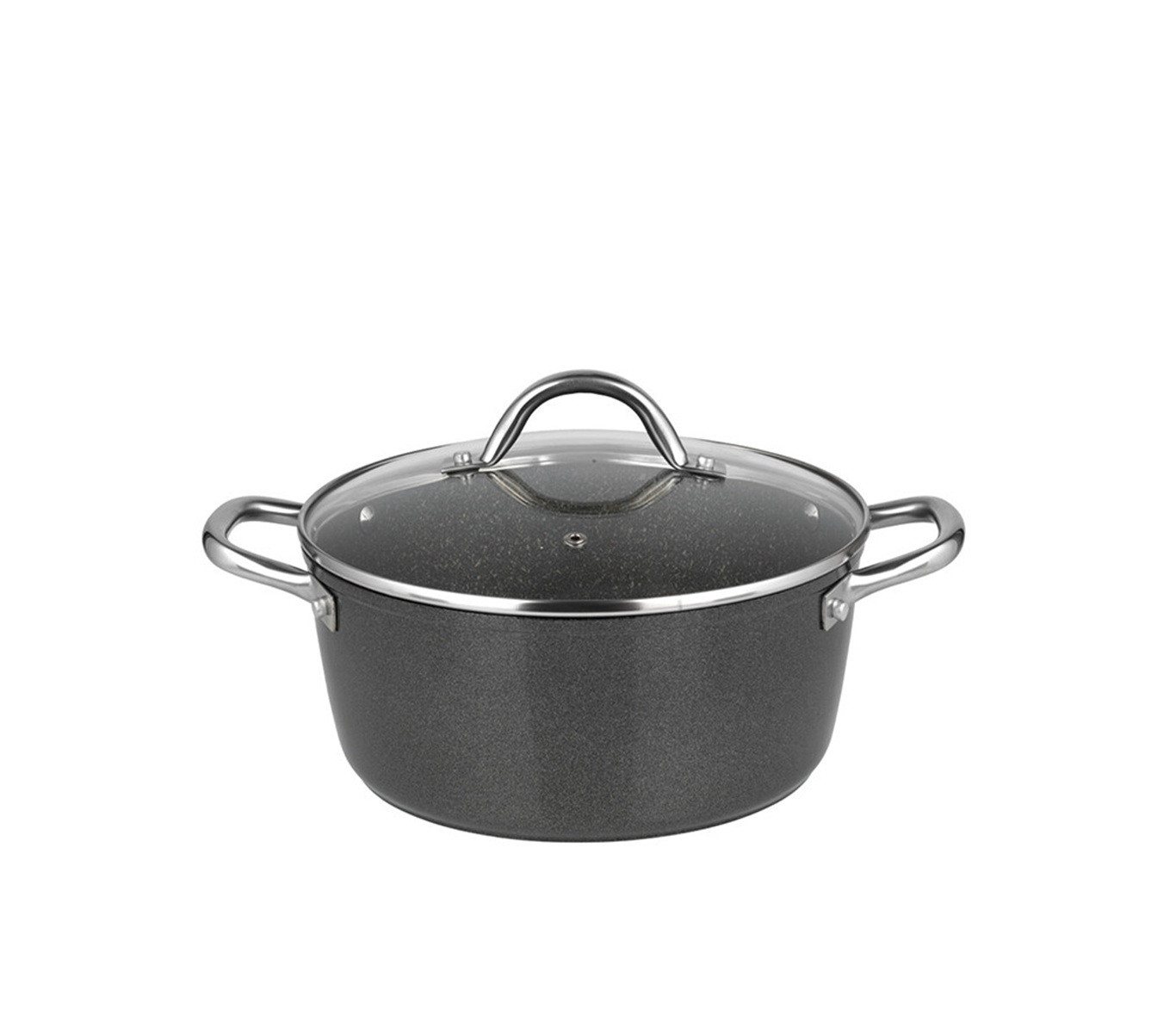 Michelino Bratentopf Marie Bratentopf mit Glasdeckel, ø20 cm, Induktionsgeeignet, Aluminium (1-tlg), Induktionsgeeignet, Antihaftbeschichtet, mit Glasdeckel, ø20 cm