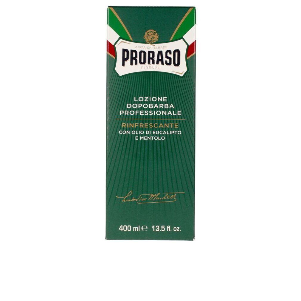 PRORASO After Shave Lotion Profesional After Shave Loción Con Alcohol Eucalipto-Mentol 400ml