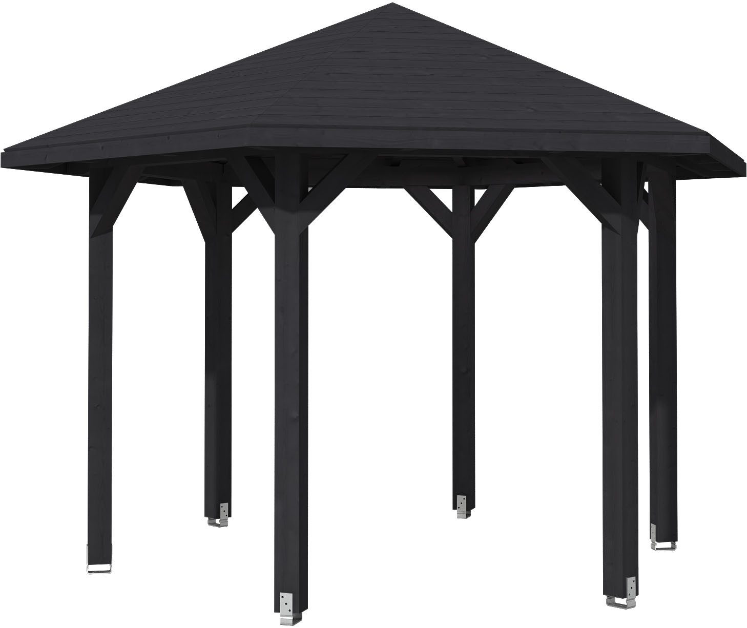 Skanholz Pavillon Nancy 2, 6-Eck, BxT: 420x364 cm