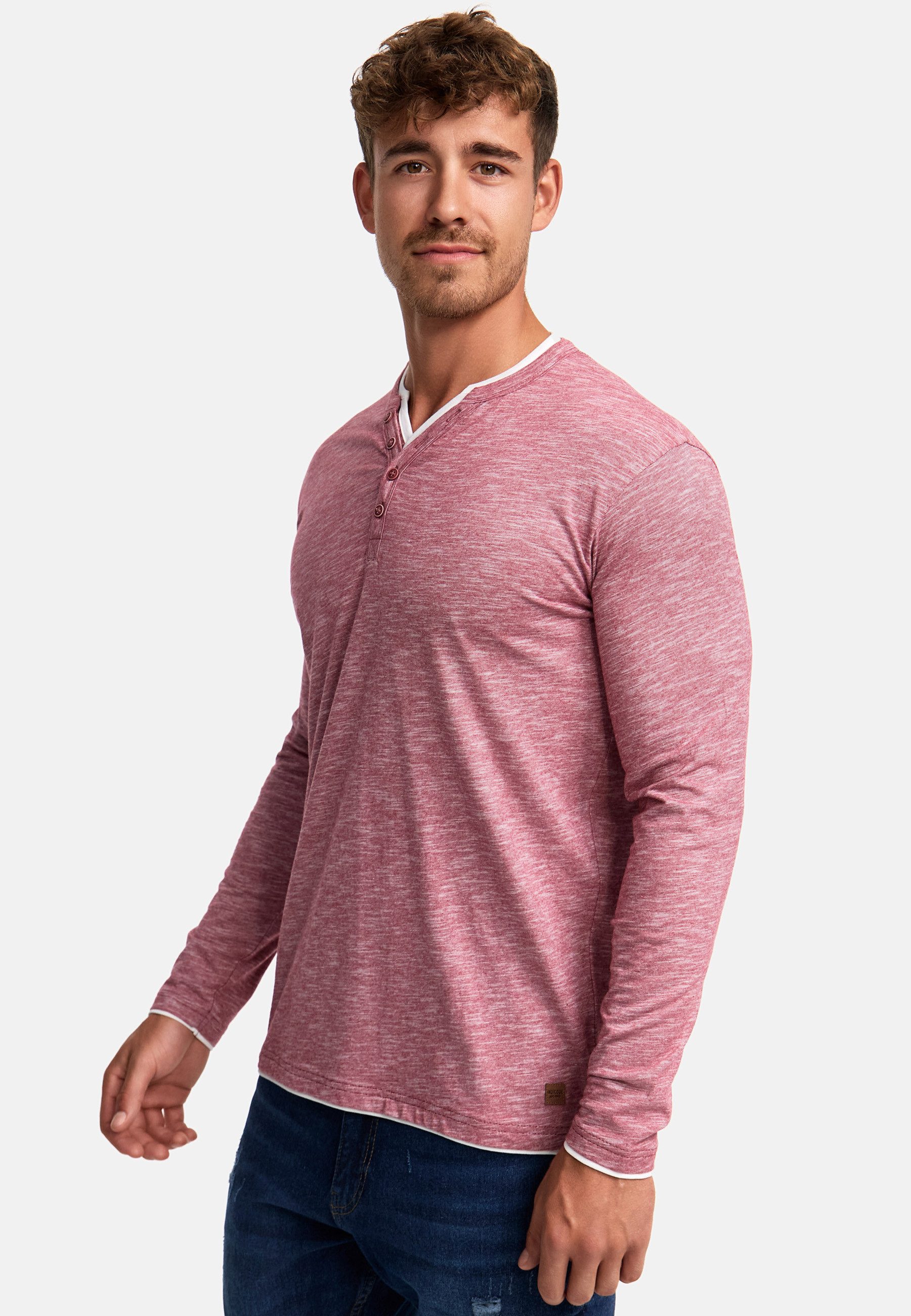 Indicode Langarmshirt Herren INColeson Shirt Langarm Herrenshirt Langarmshirt aus 100% Baumwolle