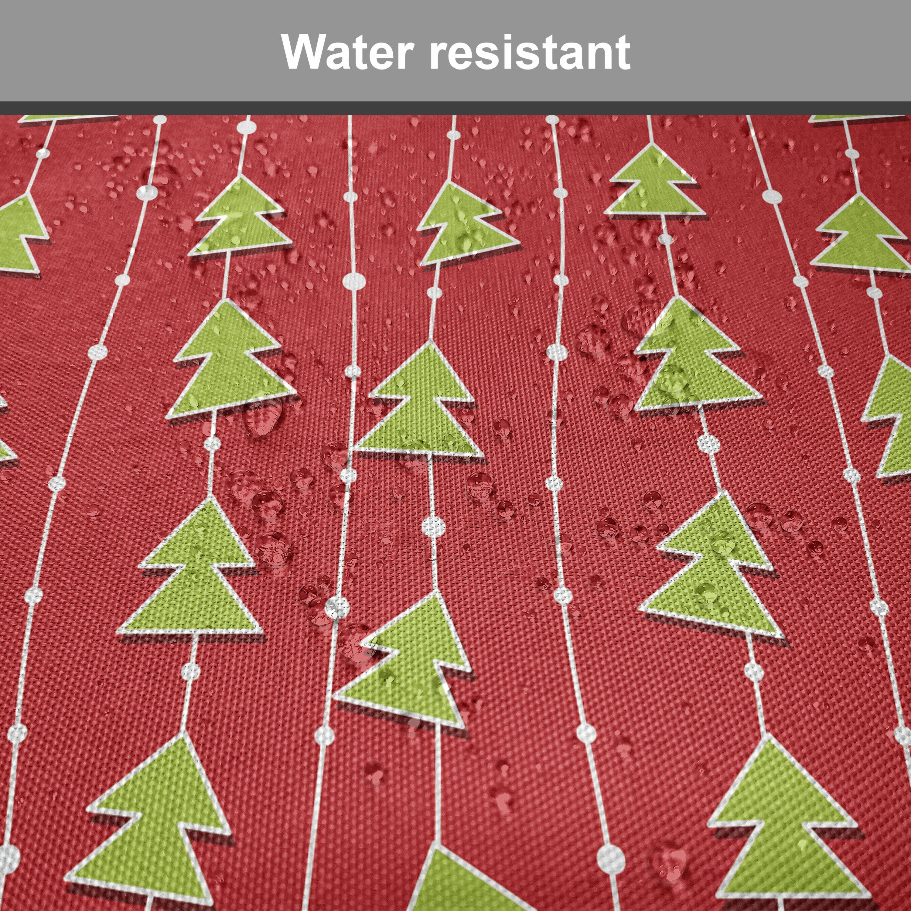 mit Streifen Riemen Weihnachten wasserfestes Abakuhaus Kissen für Dekoratives Küchensitze, Tree Green Stuhlkissen auf