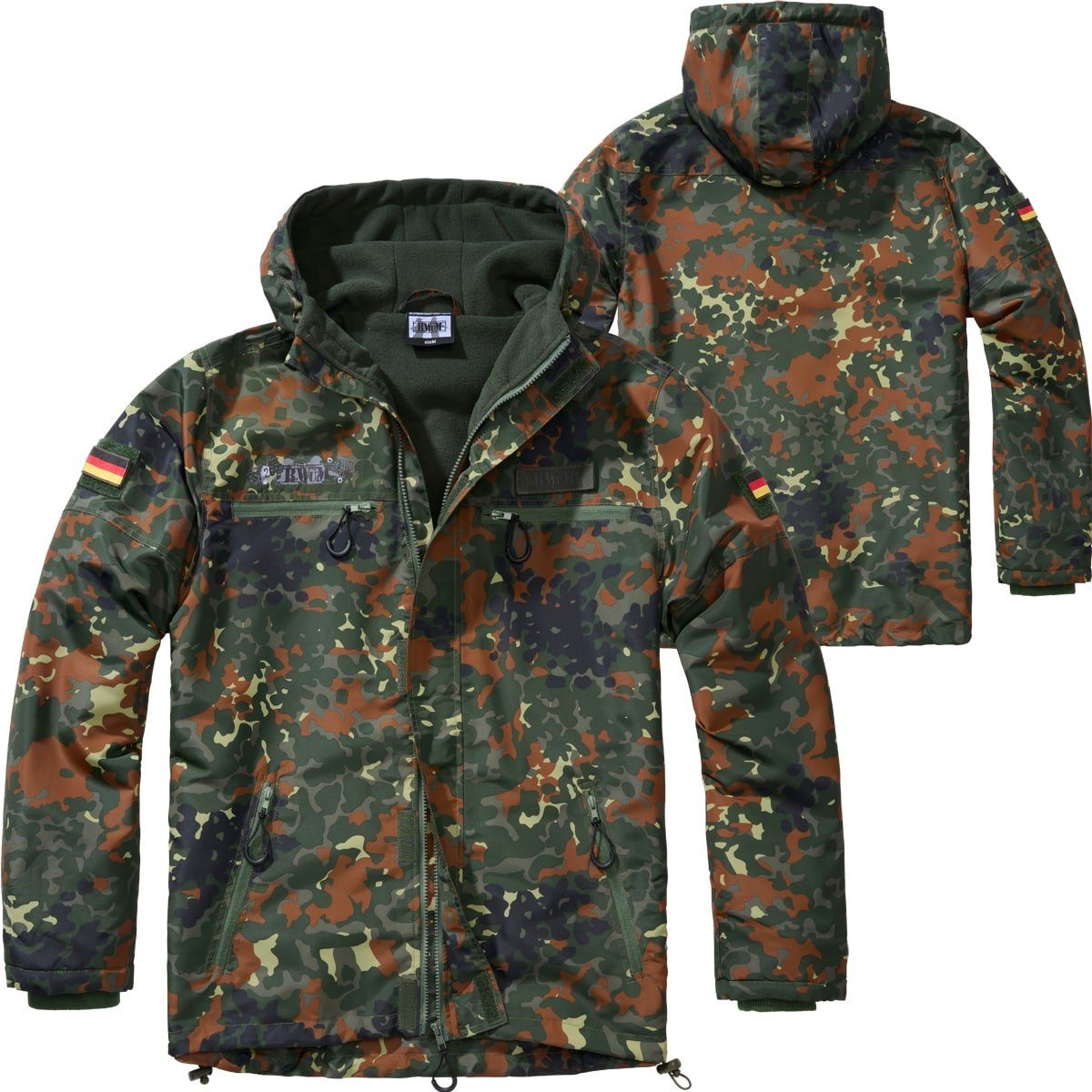 BWuM Windbreaker BWuM Tactical Windbreaker Zipper Fleece + Patch & Flaggen günstig online kaufen
