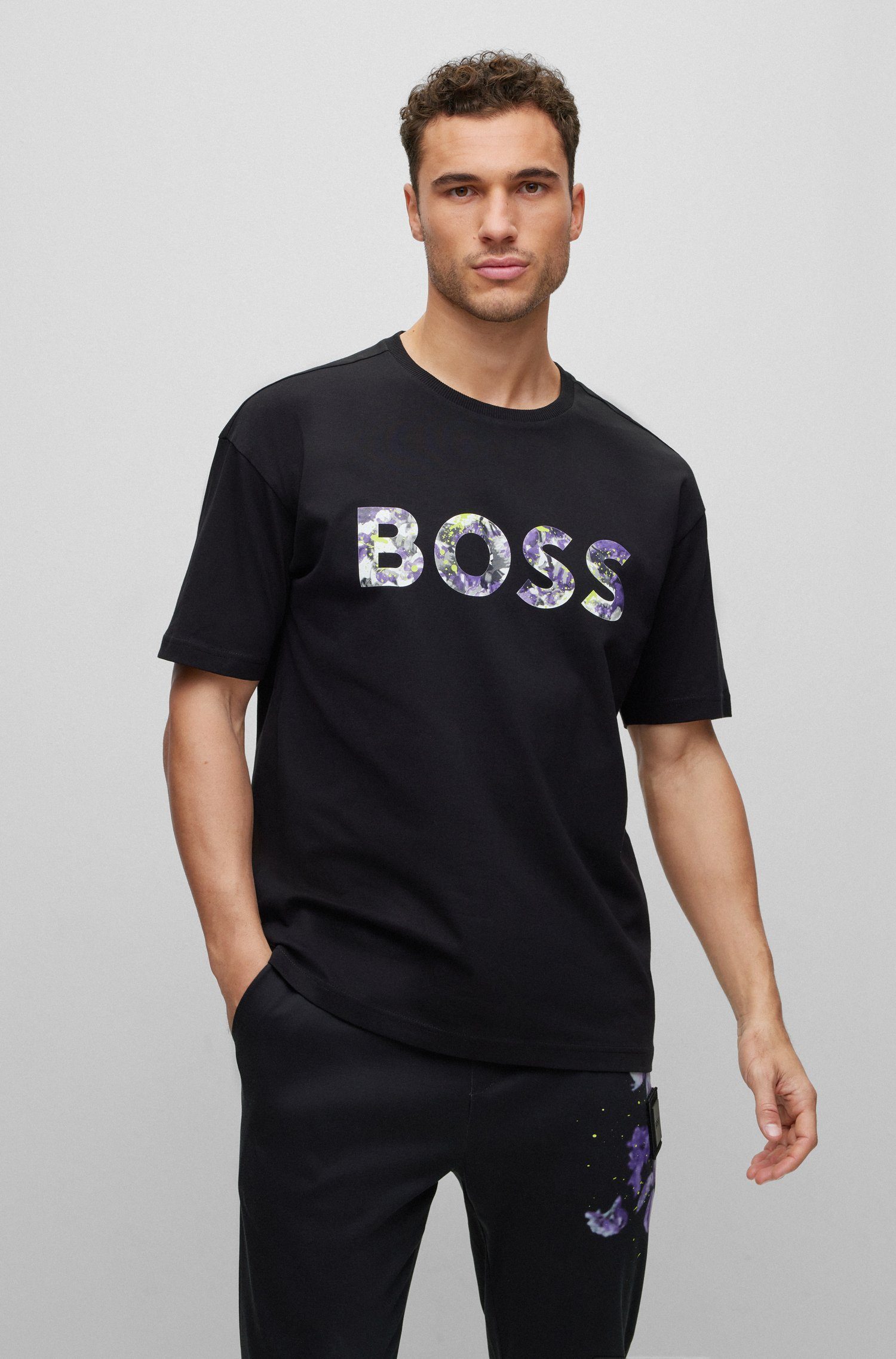 BOSS GREEN Lotus T-Shirt (1-tlg)