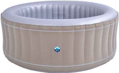 NetSpa Whirlpool Aufblasbarer Whirlpool 4 Personen 110 Luftdüsen, (1 Stück, Intelligenter Motorblock mit automatischer Temperaturregelung), Fassungsvermögen 700 L